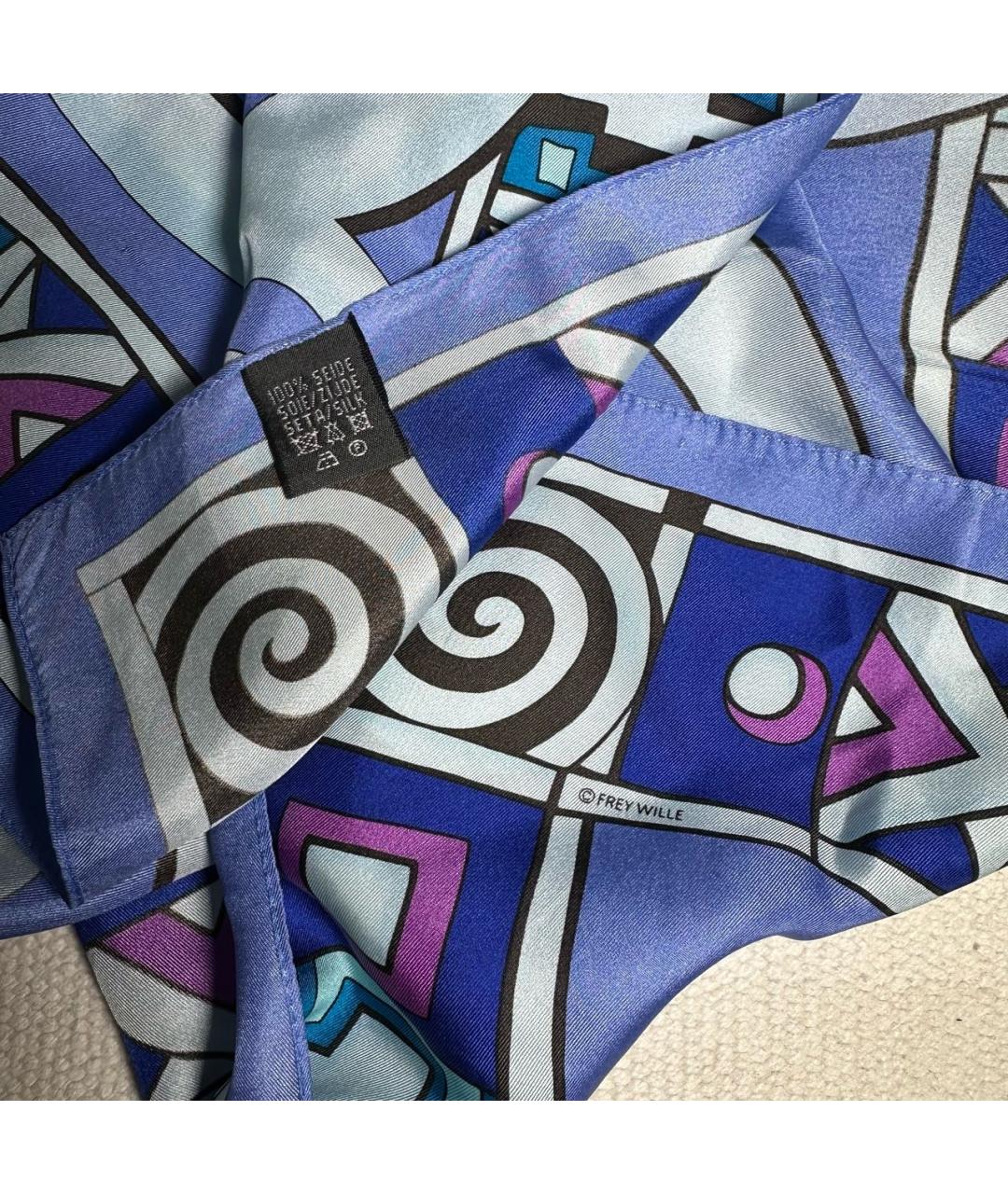 Frey Wille Голубой шелковый платок, фото 7