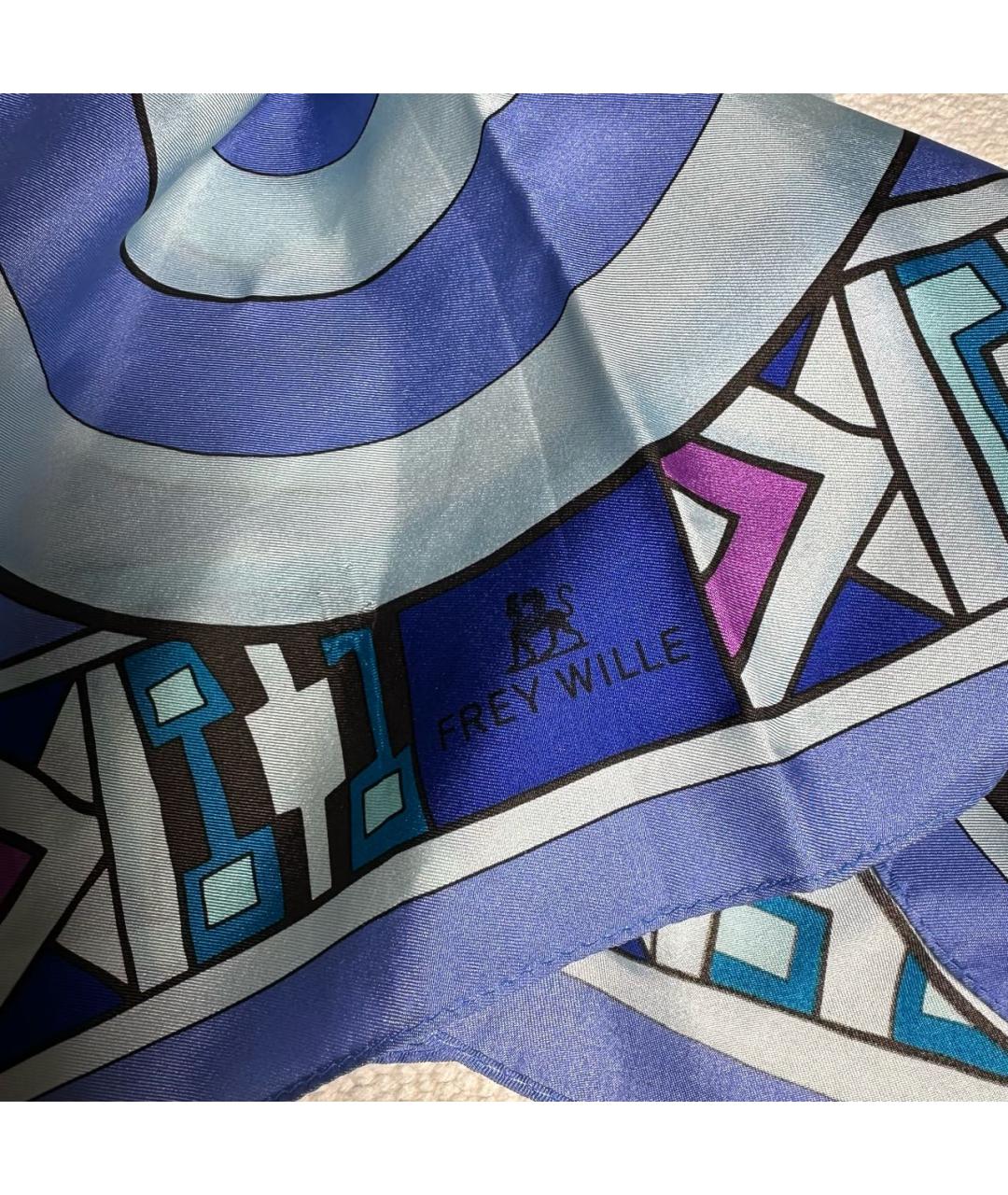 Frey Wille Голубой шелковый платок, фото 6