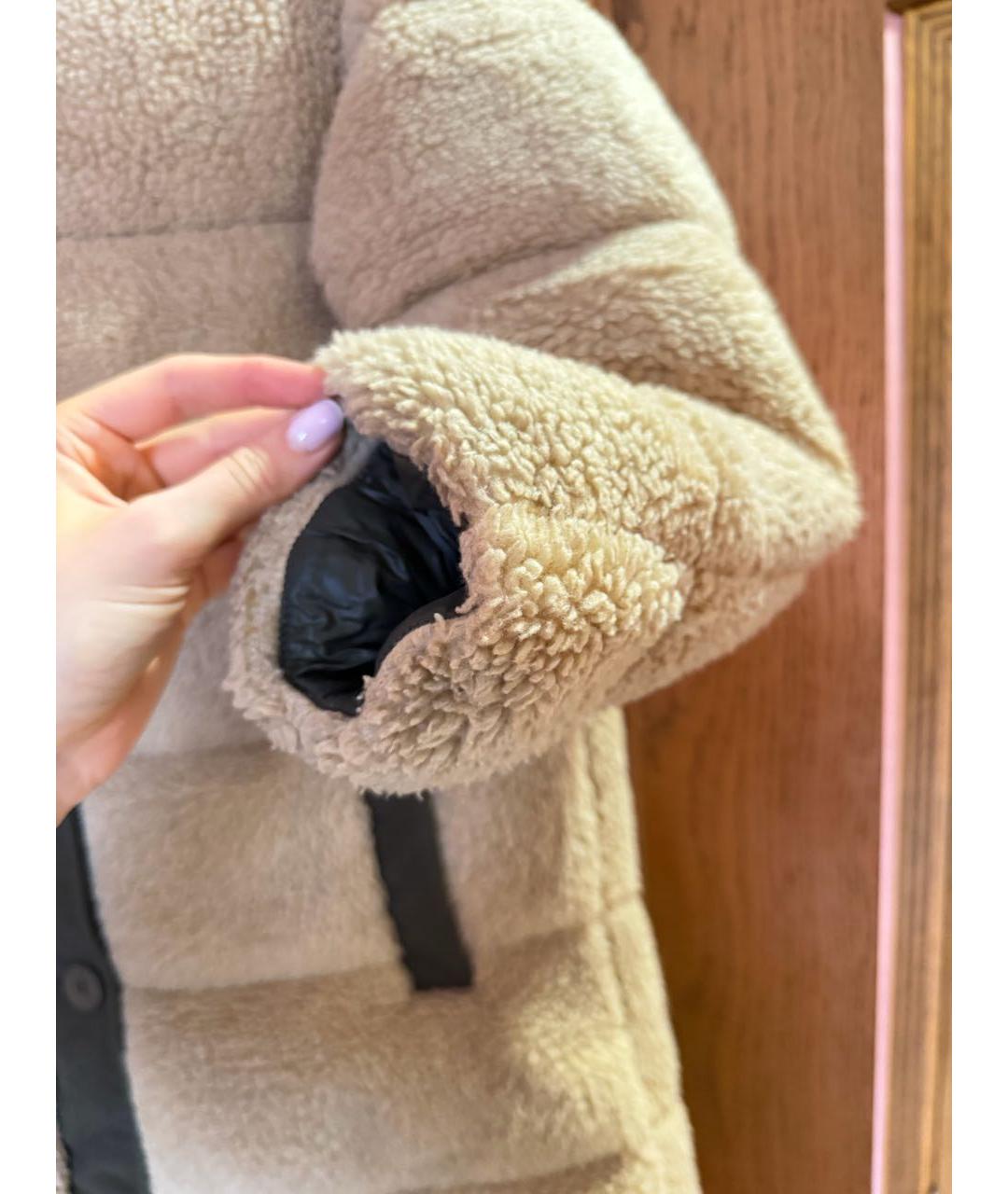 MONCLER Бежевый пуховик, фото 6