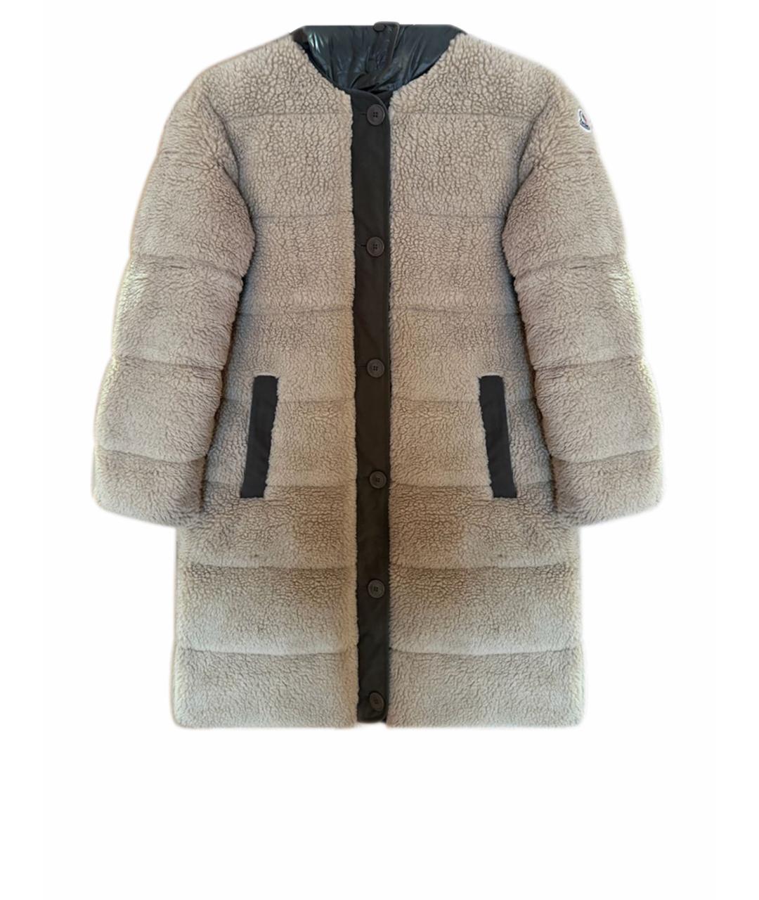 MONCLER Бежевый пуховик, фото 1