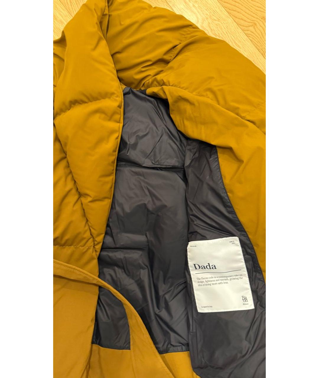 BACON Горчичная полиэстеровая куртка, фото 3