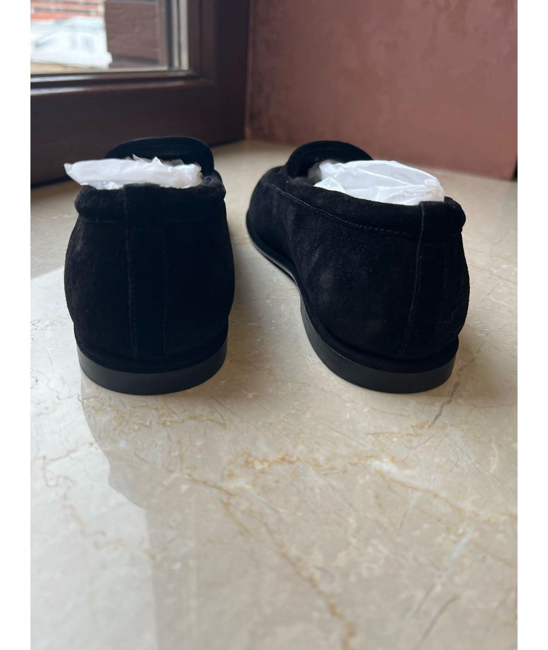 CHANEL Черные замшевые мокасины, фото 4