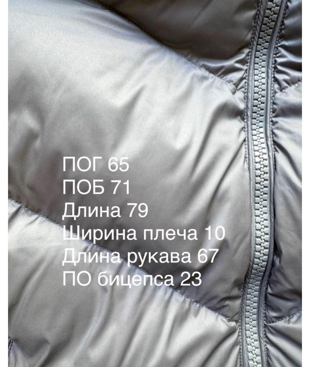 MAX MARA Серая полиэстеровая куртка, фото 4