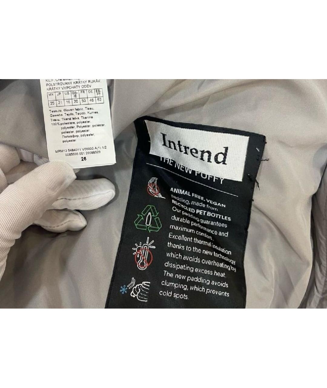 MAX MARA Серая полиэстеровая куртка, фото 3