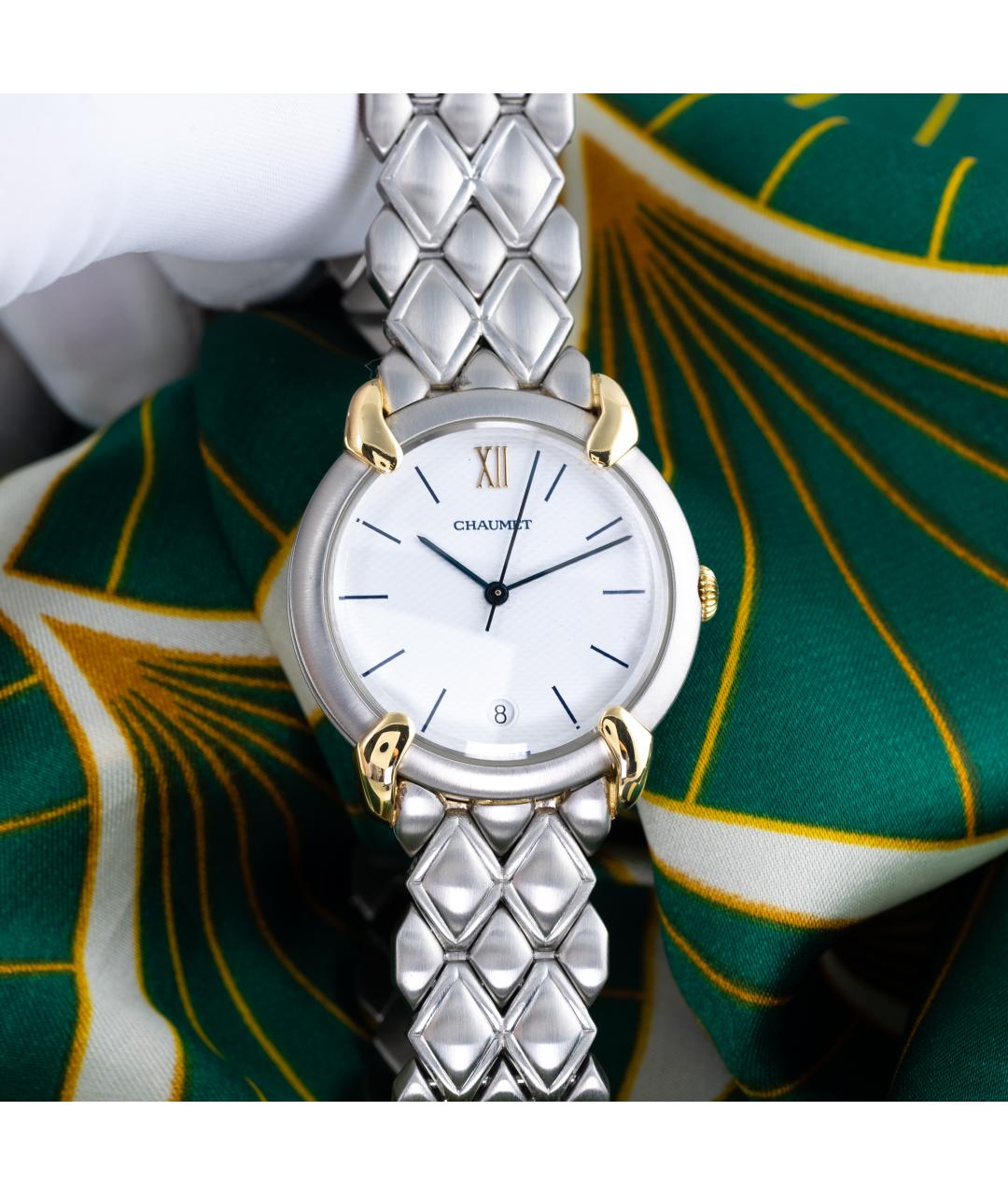 CHAUMET Белые металлические часы, фото 9