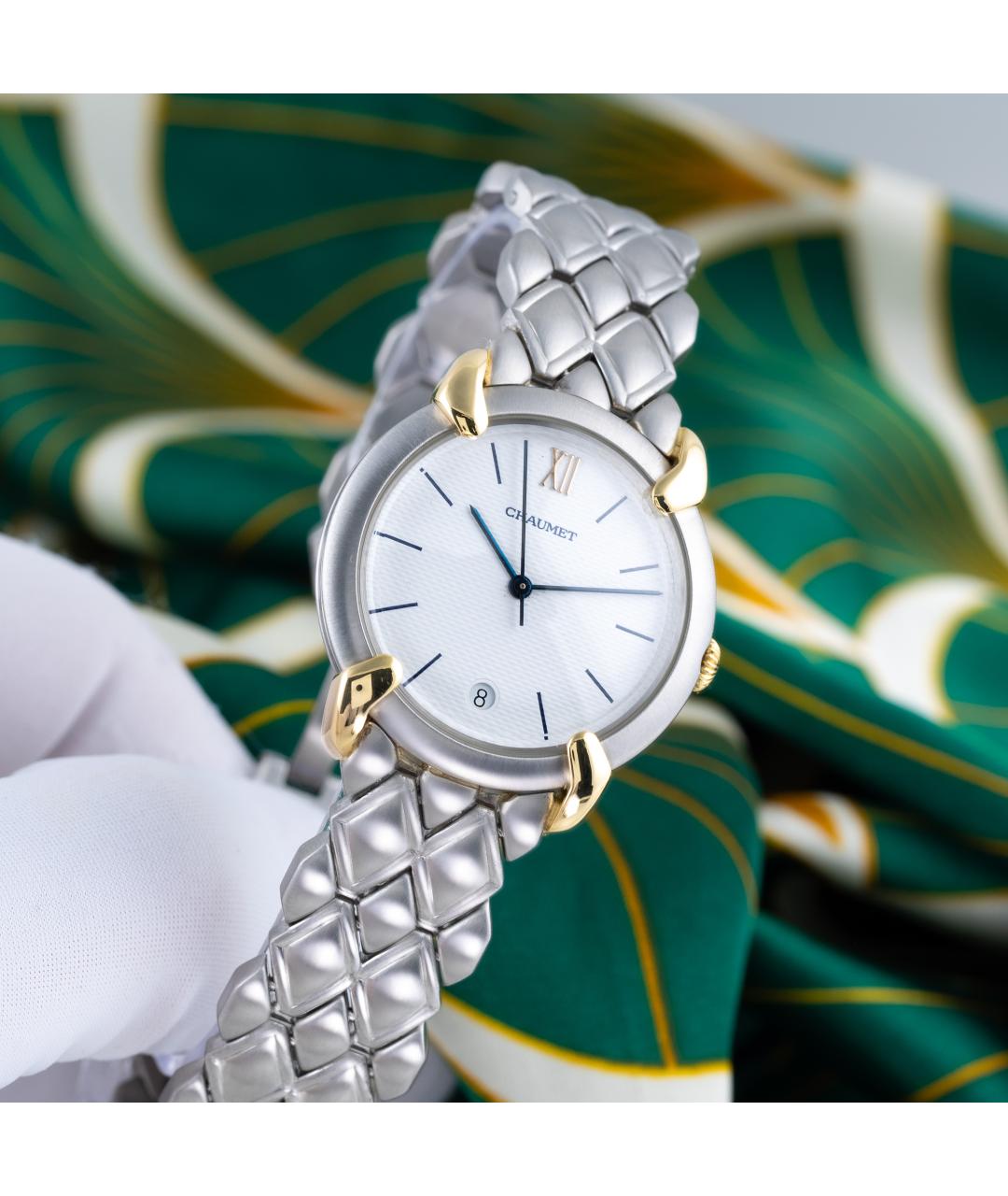 CHAUMET Белые металлические часы, фото 2