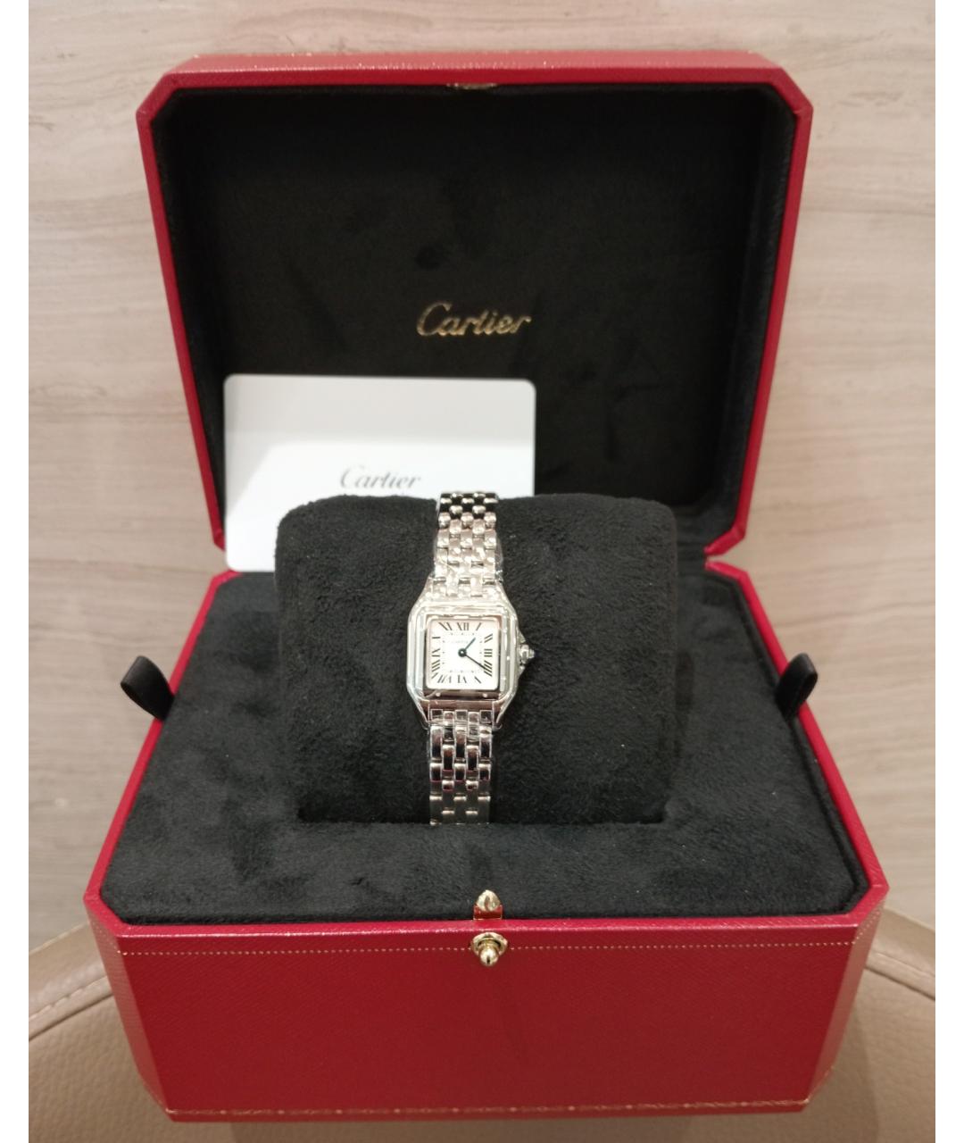 CARTIER Белые металлические часы, фото 2