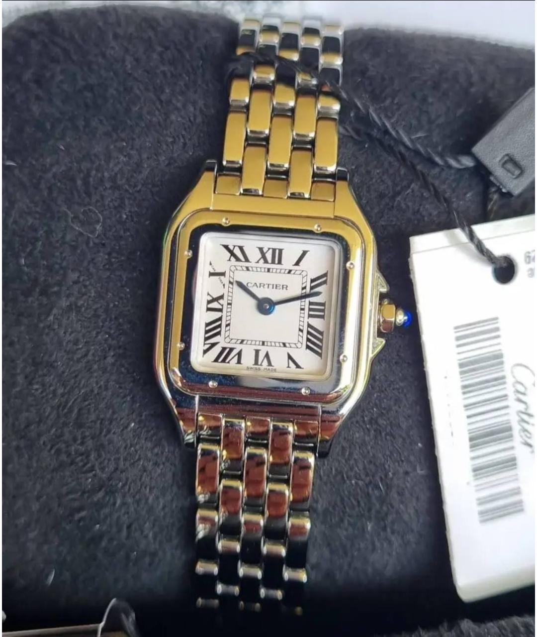 CARTIER Белые металлические часы, фото 3