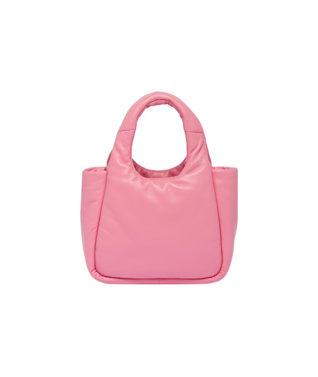 PRADA Розовая кожаная сумка через плечо, фото 3