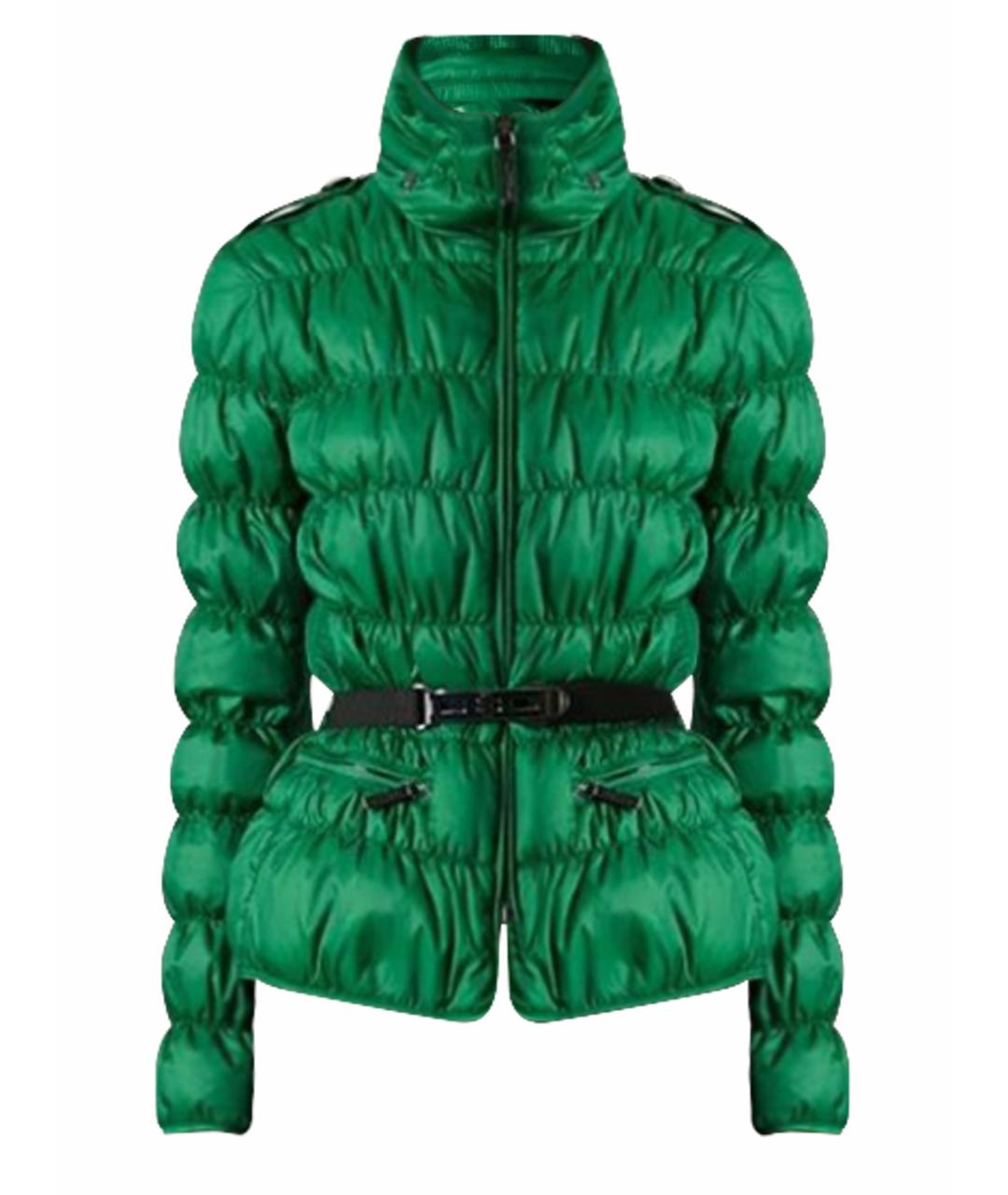 BURBERRY Зеленая полиэстеровая куртка, фото 1