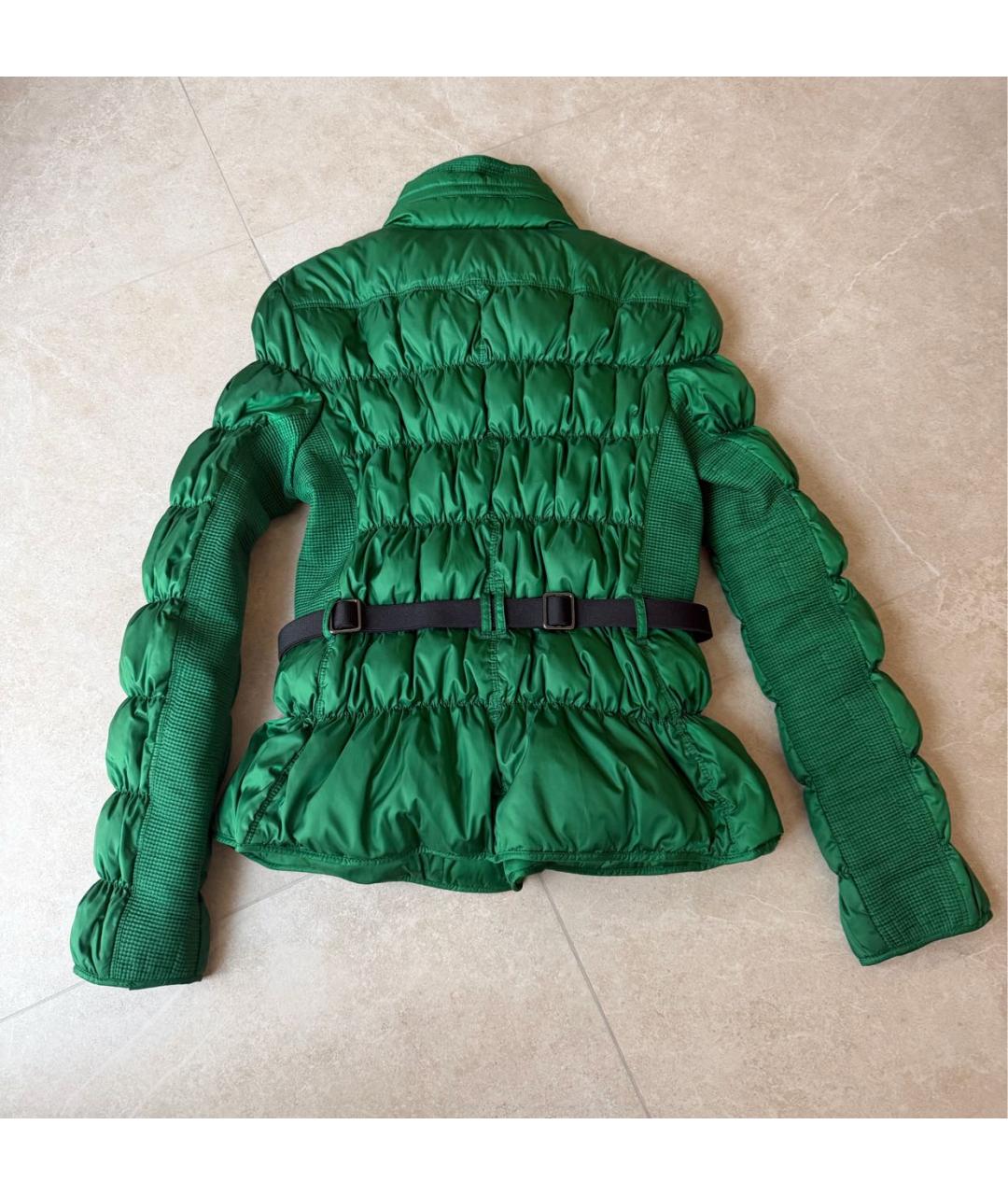 BURBERRY Зеленая полиэстеровая куртка, фото 6