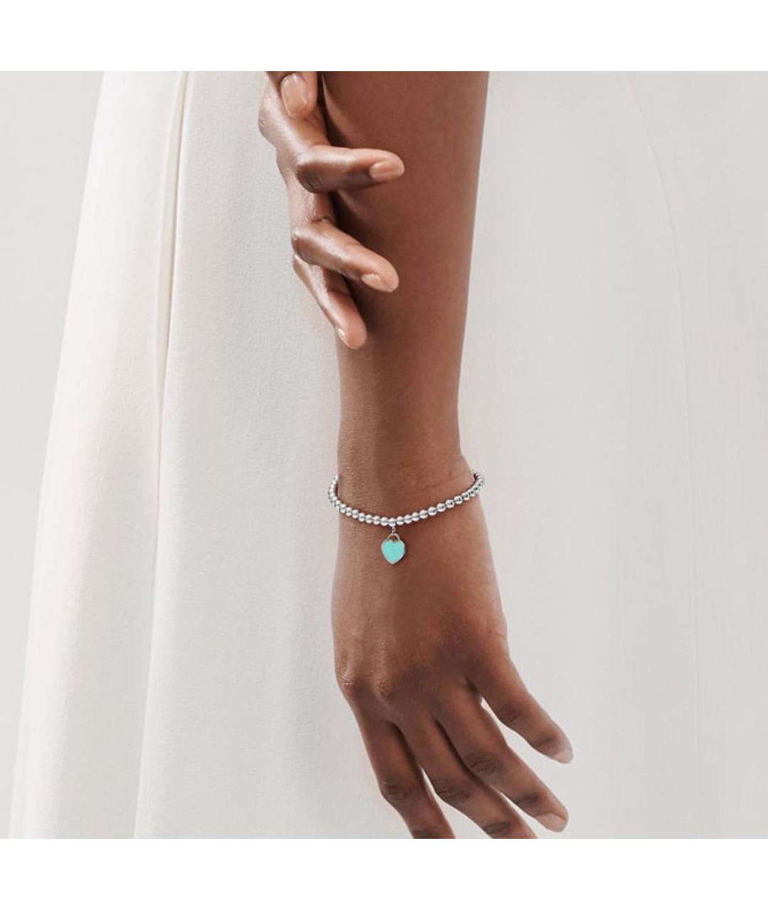 TIFFANY&CO Бирюзовый серебряный браслет, фото 5