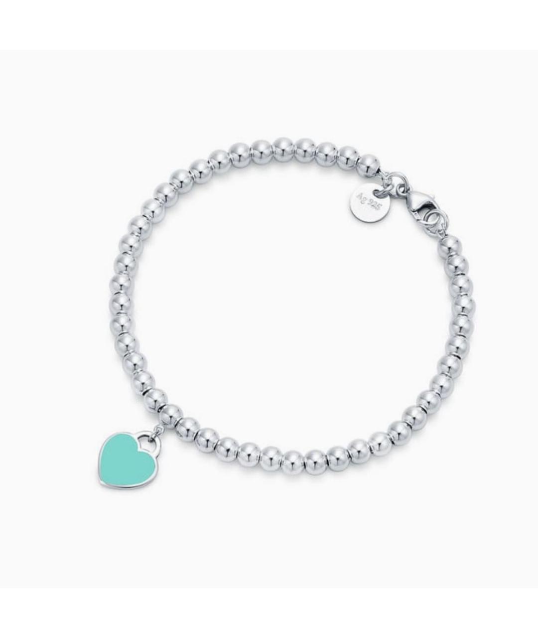 TIFFANY&CO Бирюзовый серебряный браслет, фото 6