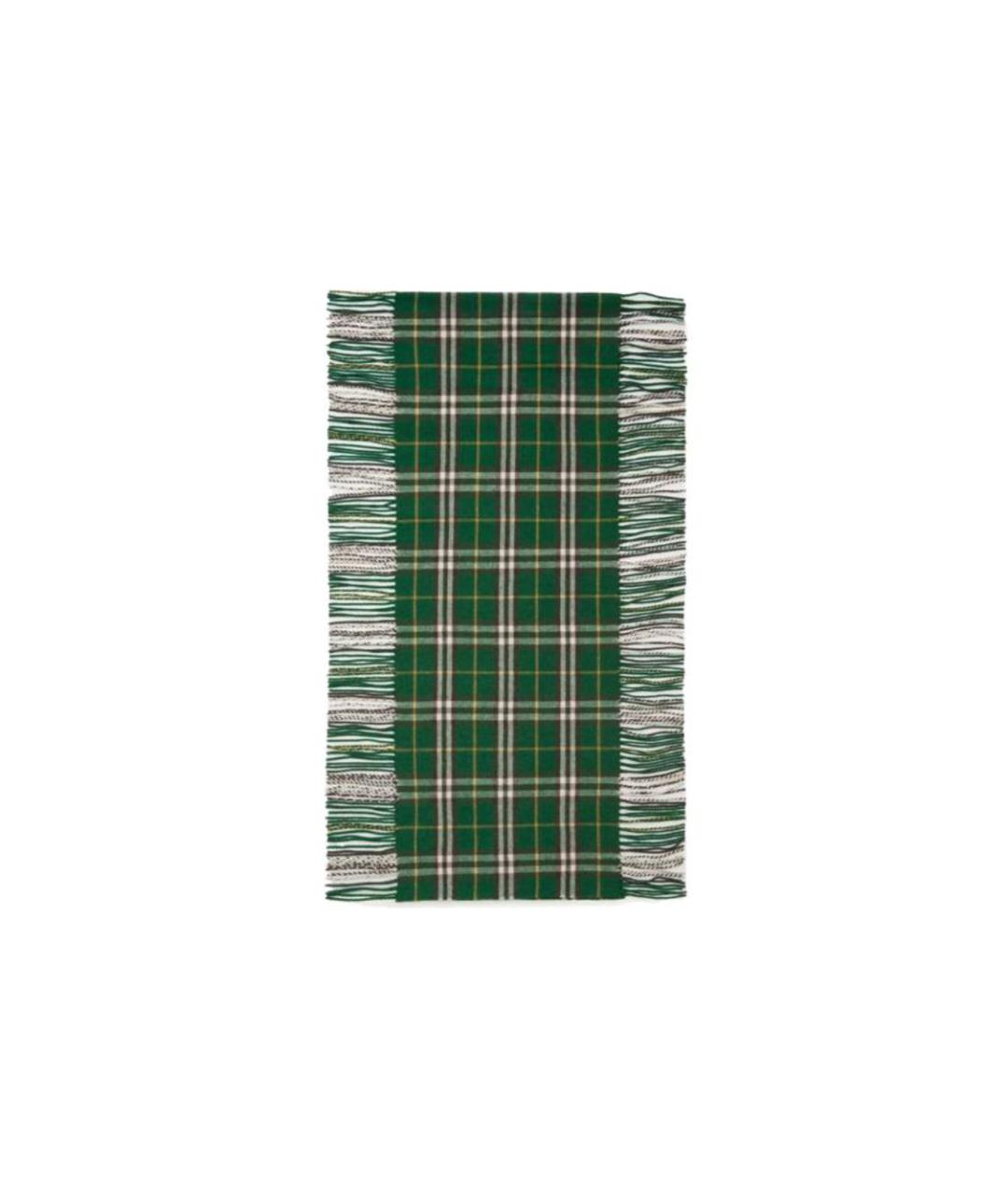 BURBERRY Зеленый кашемировый шарф, фото 1