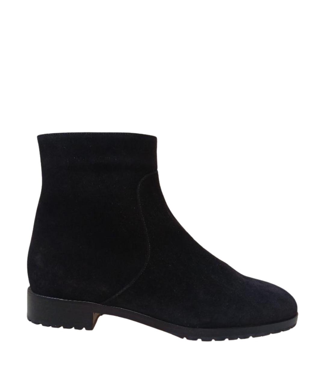 SERGIO ROSSI Черные замшевые ботинки, фото 10