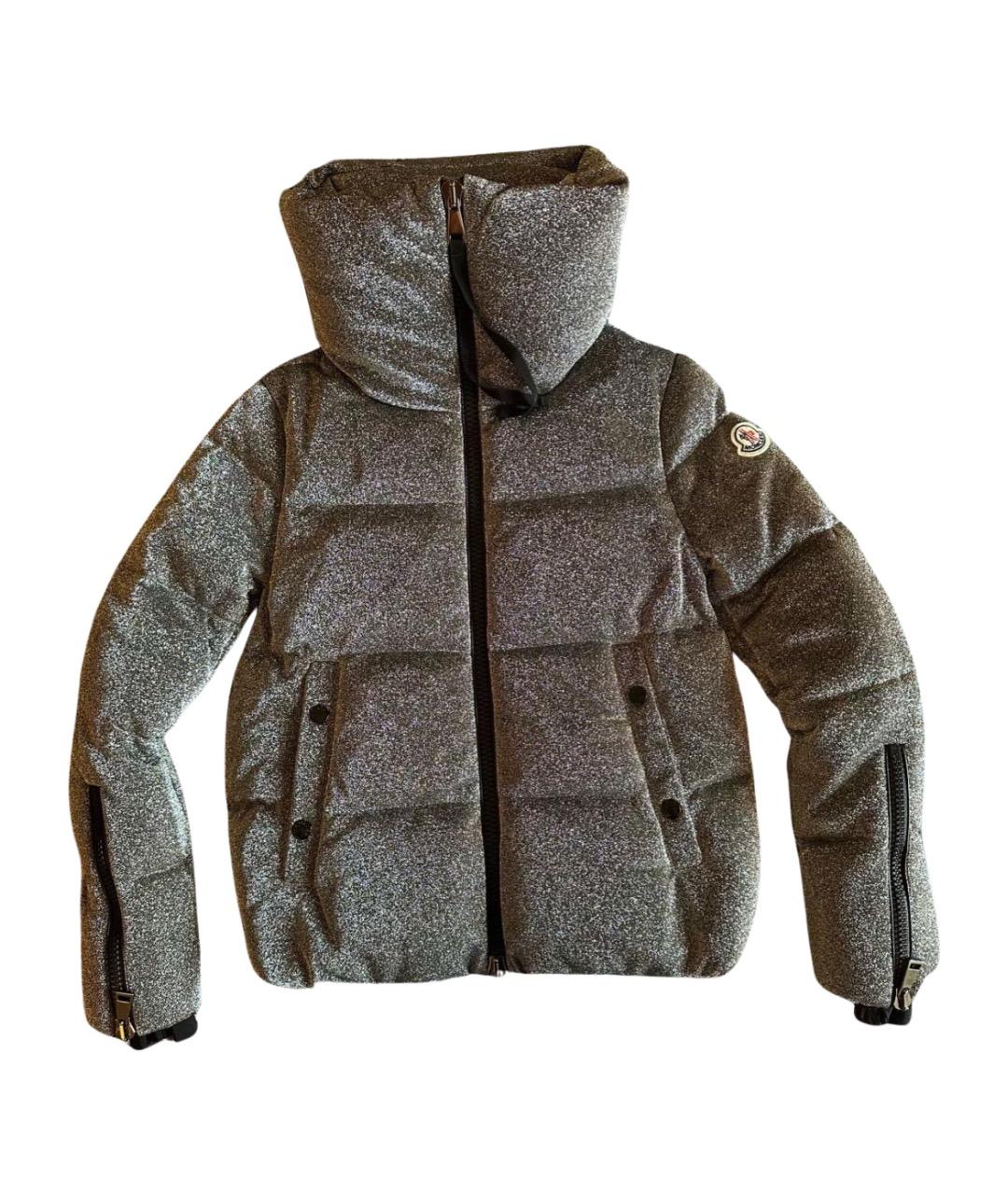 MONCLER Серебрянный пуховик, фото 1