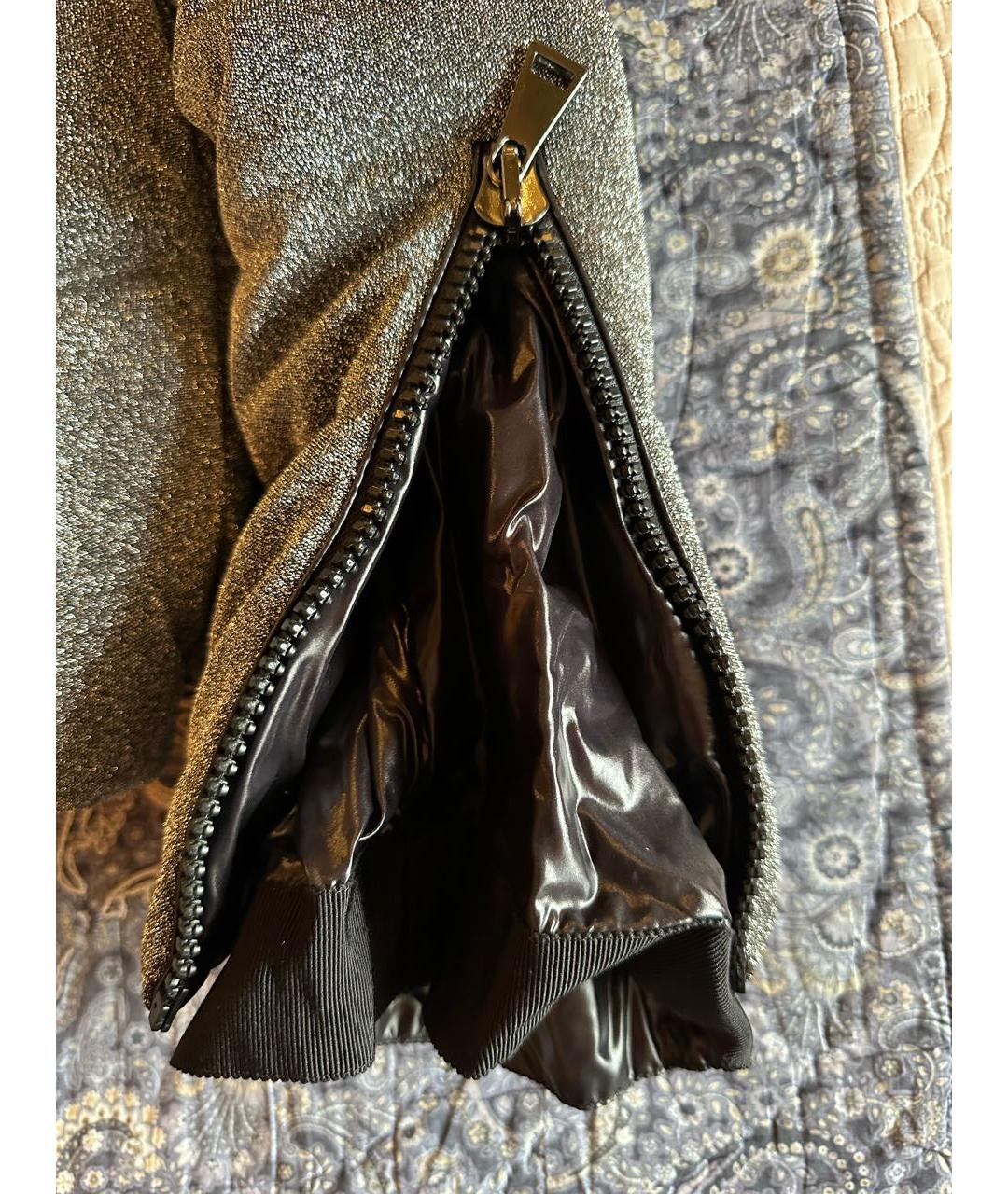 MONCLER Серебрянный пуховик, фото 4