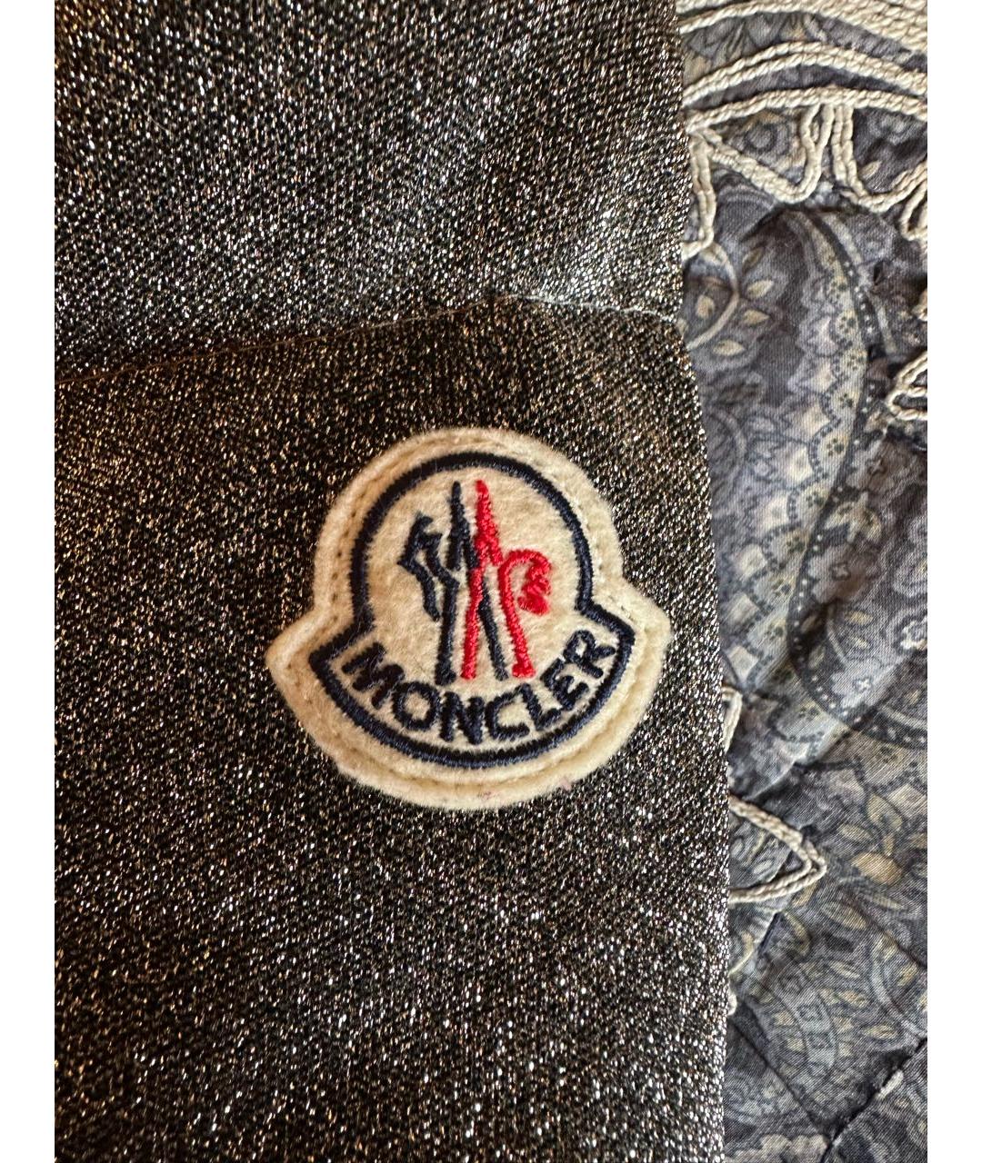 MONCLER Серебрянный пуховик, фото 5