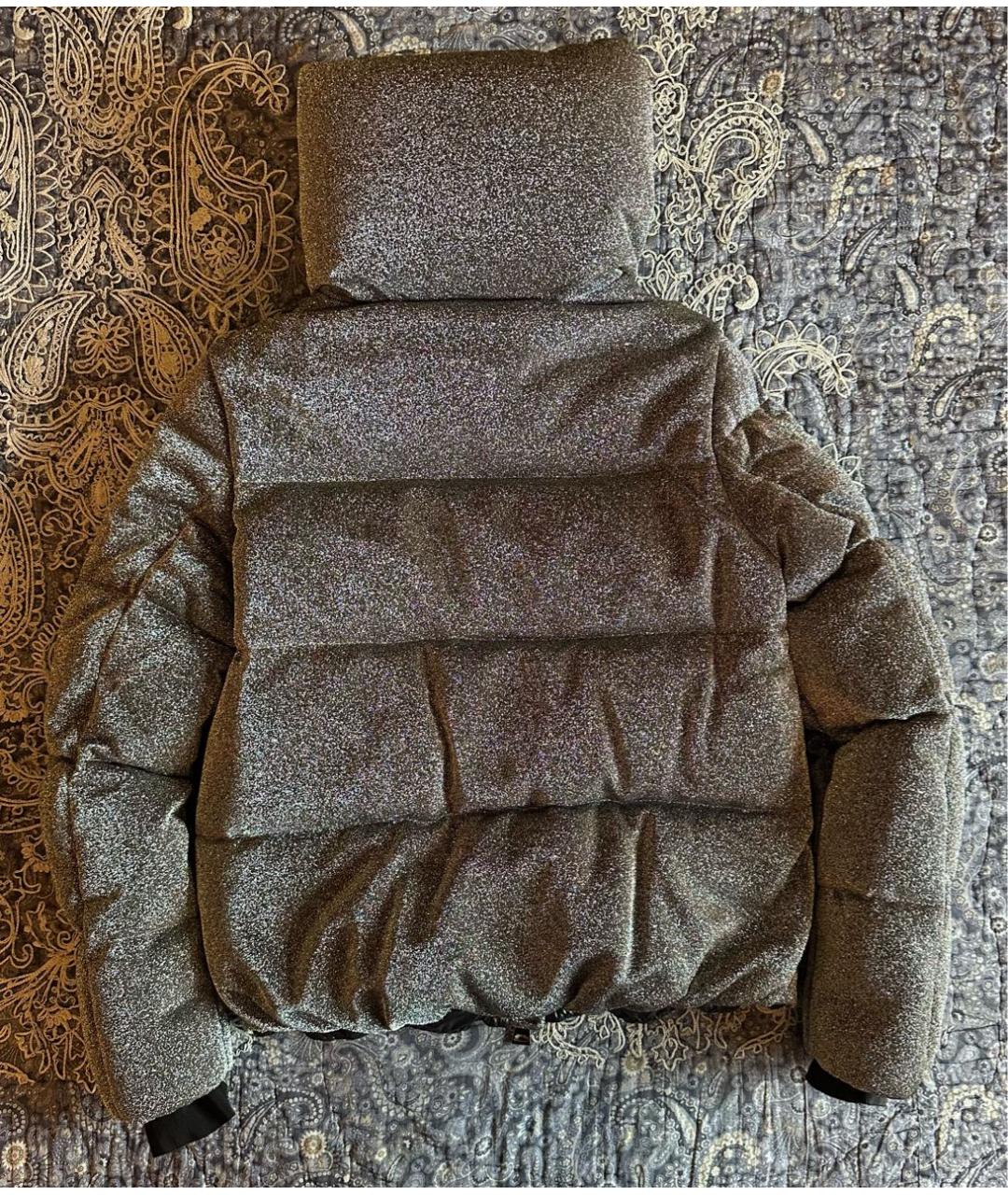 MONCLER Серебрянный пуховик, фото 2