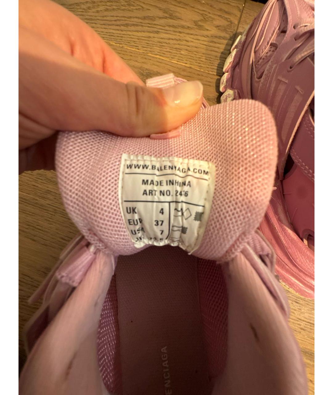 BALENCIAGA Розовые кроссовки, фото 5