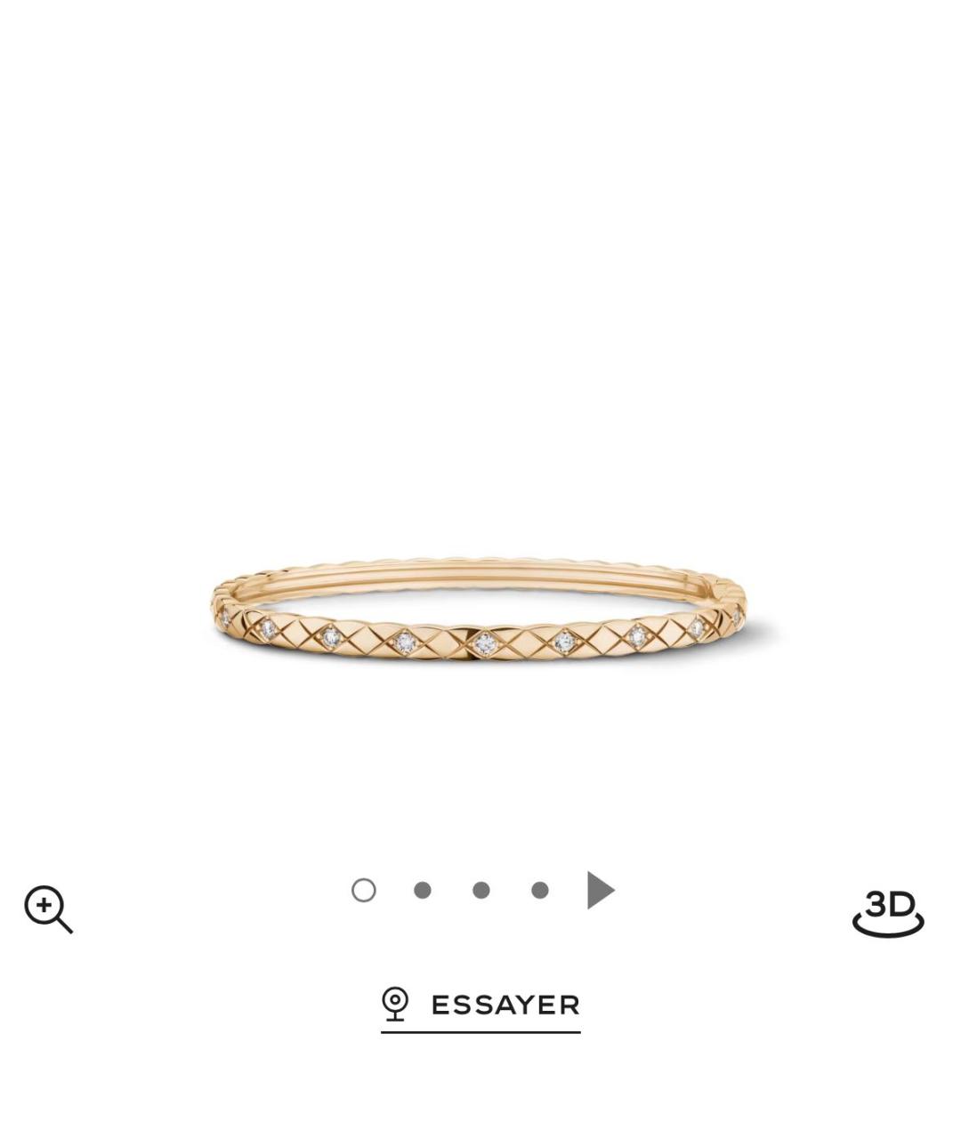 CHANEL Бежевый браслет из розового золота, фото 5