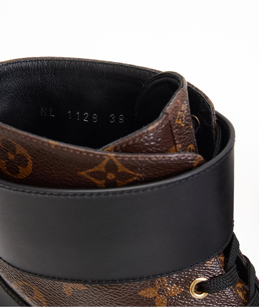 LOUIS VUITTON Коричневые кожаные ботинки, фото 6