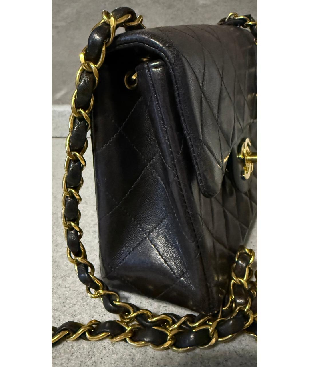 CHANEL Черная кожаная сумка через плечо, фото 2
