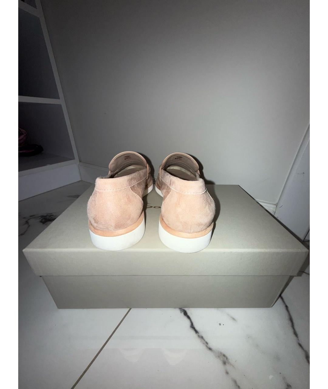 SANTONI Розовые замшевые лоферы, фото 4