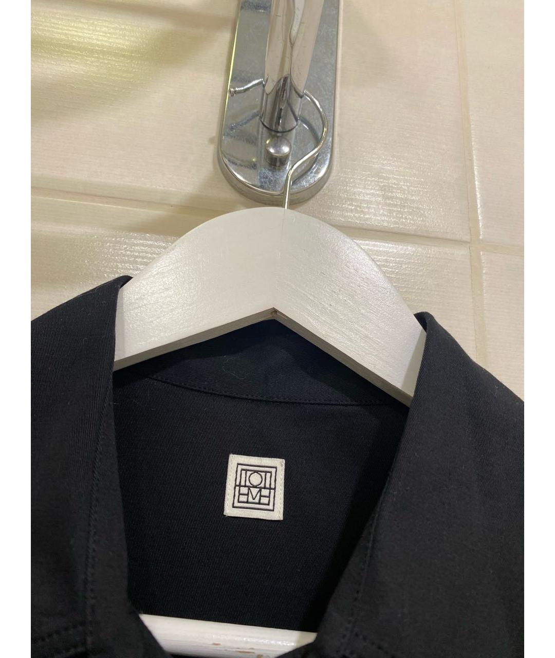 TOTEME Черная хлопковая рубашка, фото 4