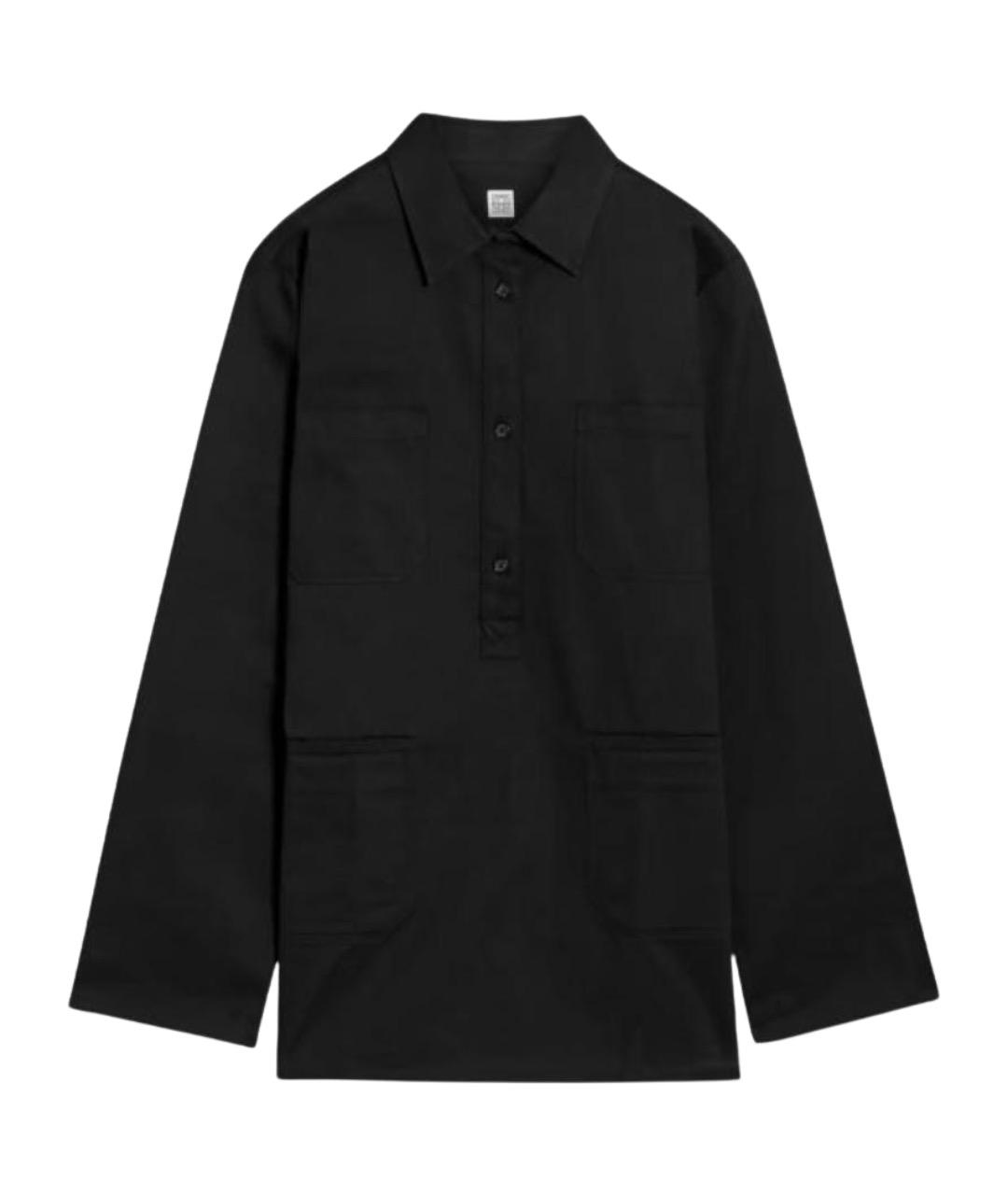 TOTEME Черная хлопковая рубашка, фото 1