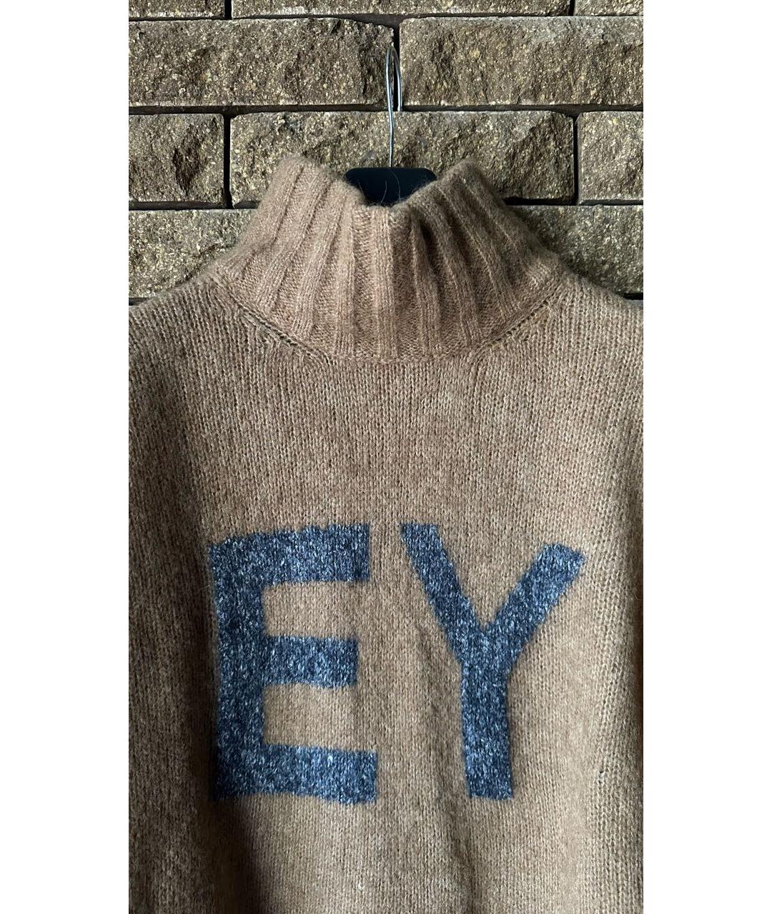 ELEVENTY Коричневый шерстяной джемпер / свитер, фото 5