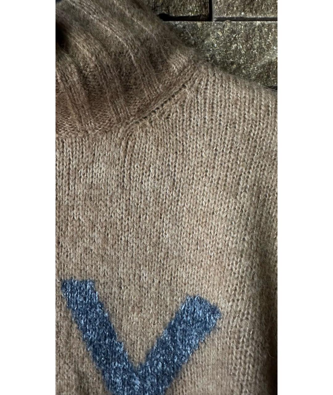 ELEVENTY Коричневый шерстяной джемпер / свитер, фото 4