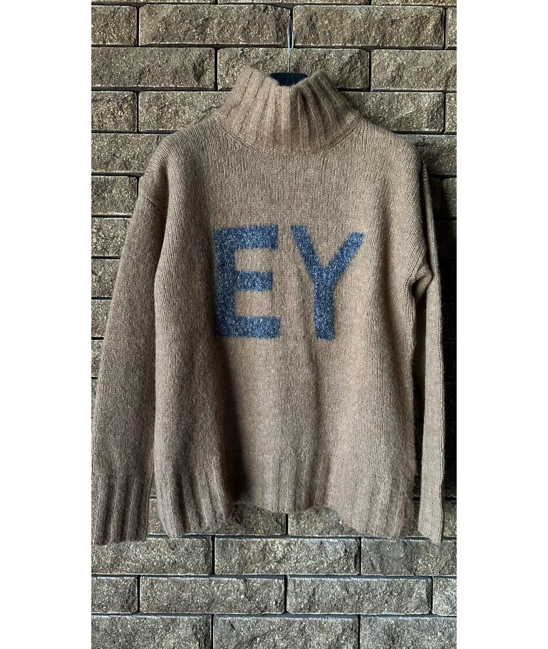 ELEVENTY Коричневый шерстяной джемпер / свитер, фото 7