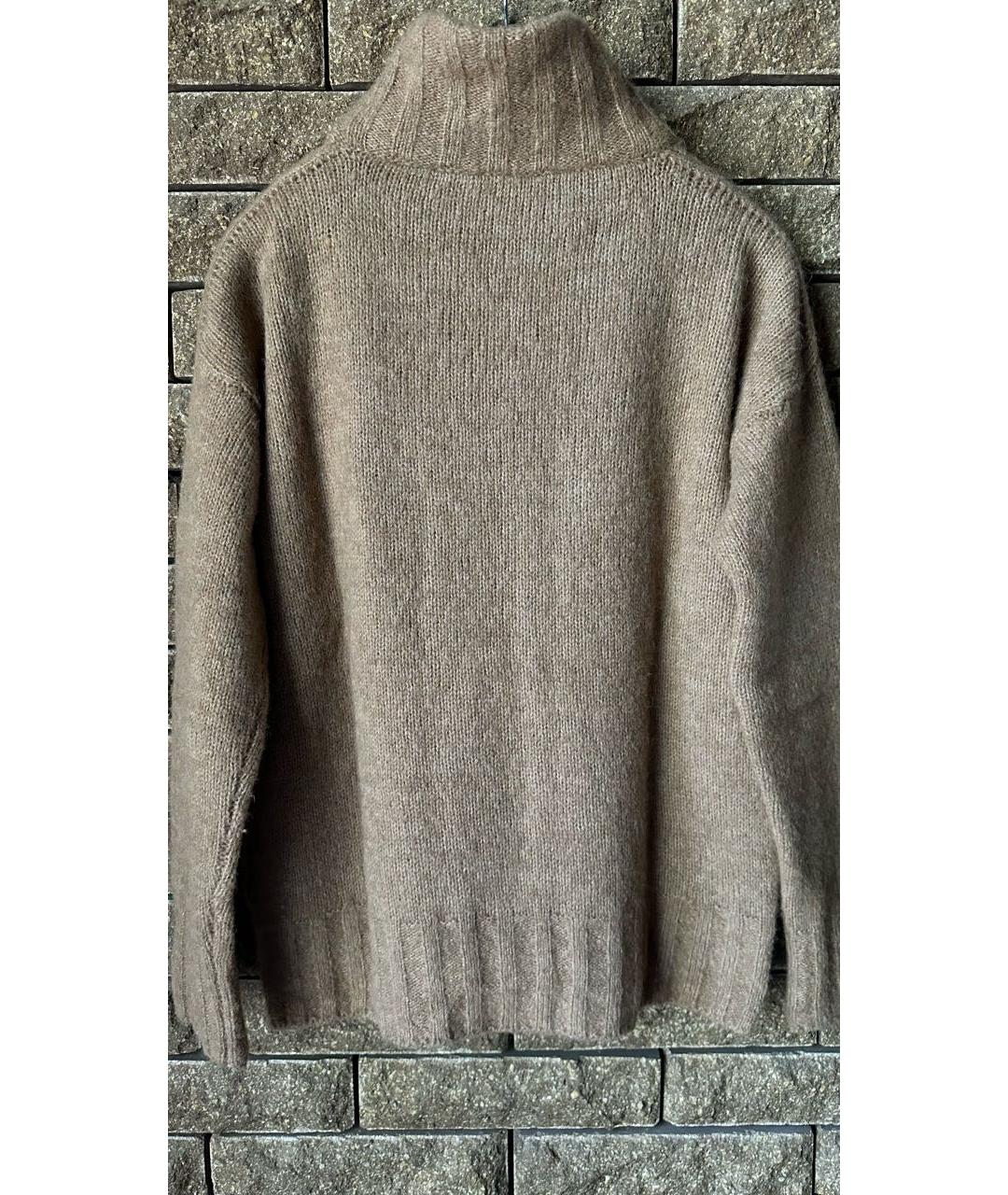 ELEVENTY Коричневый шерстяной джемпер / свитер, фото 2