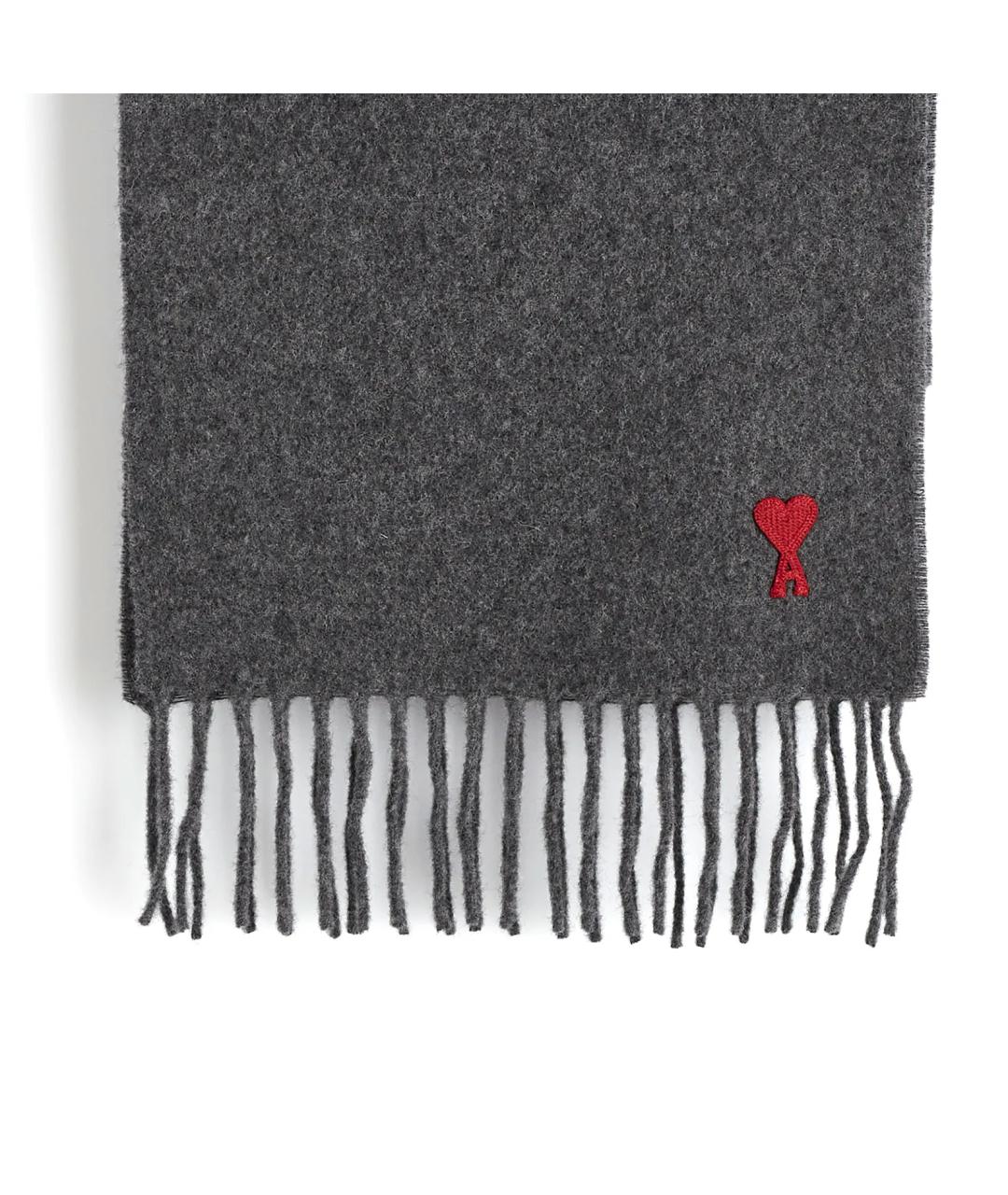 Ami Paris Серый шарф, фото 2