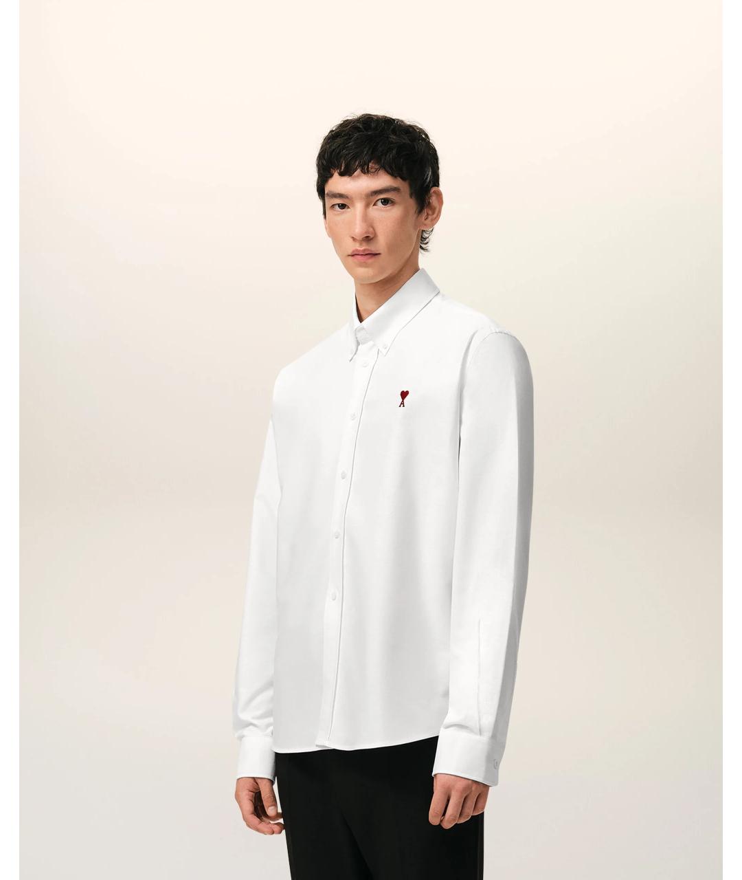 Ami Paris Белая хлопковая рубашка, фото 3