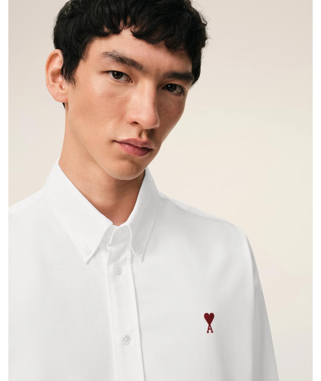 Ami Paris Белая хлопковая рубашка, фото 5