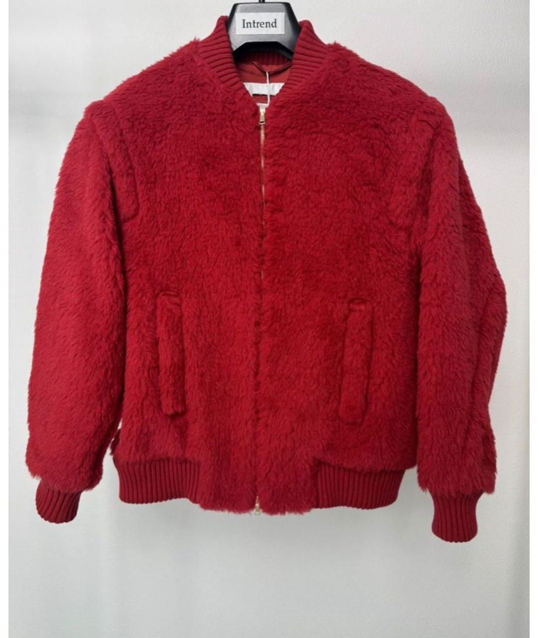 MAX MARA Красная шерстяная куртка, фото 8