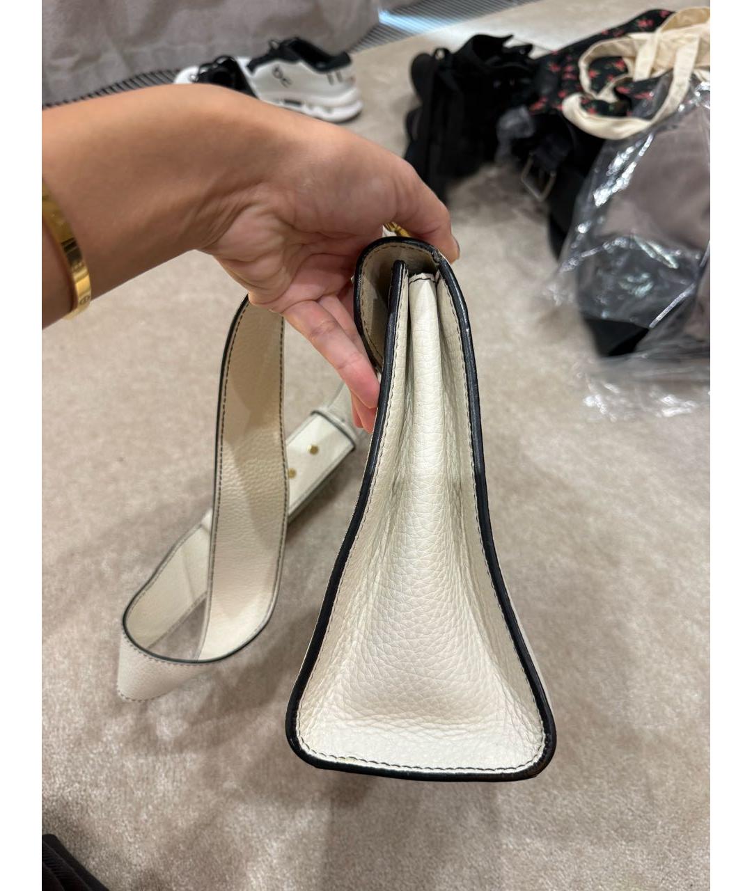 CHRISTIAN DIOR Белая сумка через плечо, фото 3