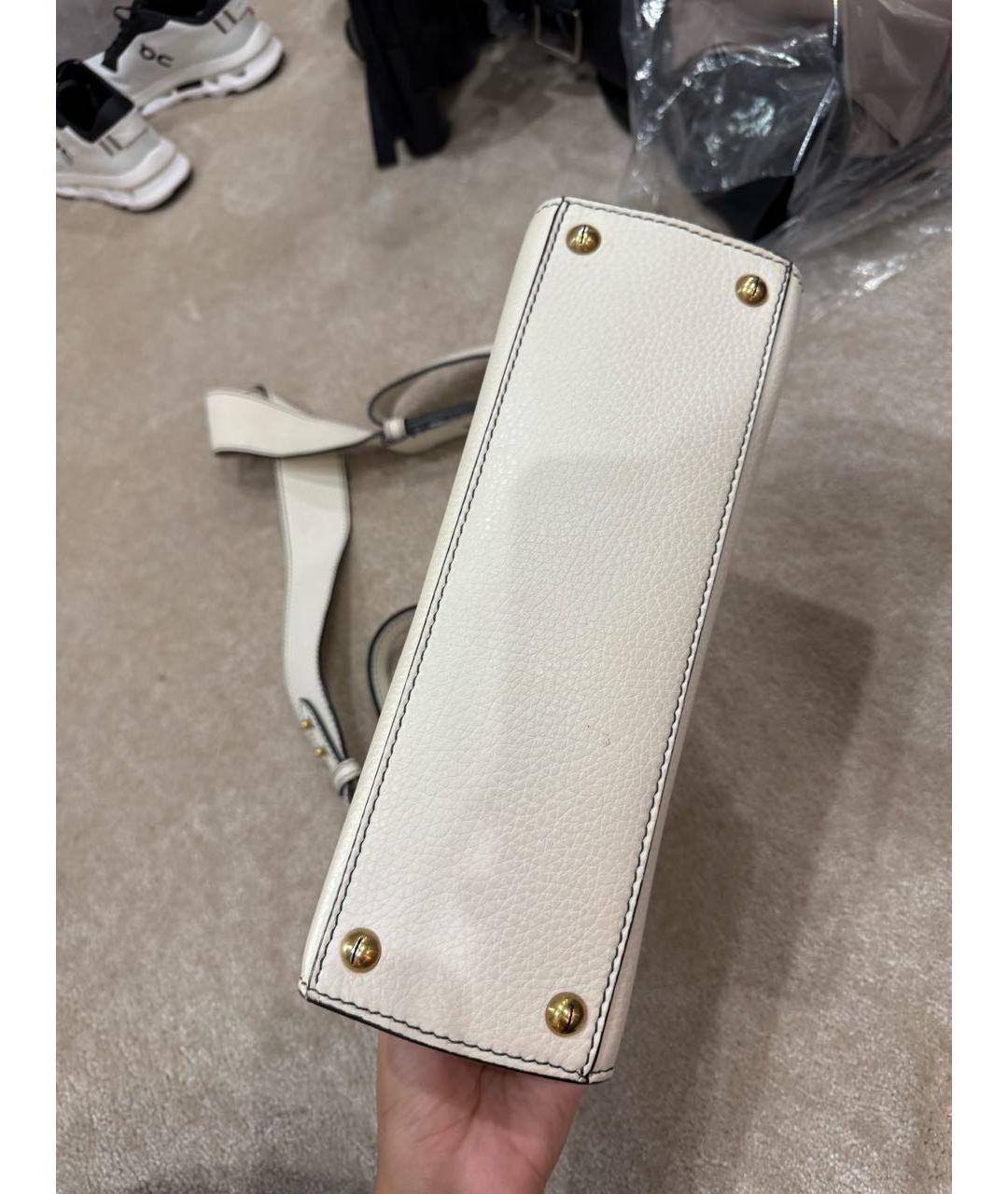 CHRISTIAN DIOR Белая сумка через плечо, фото 4