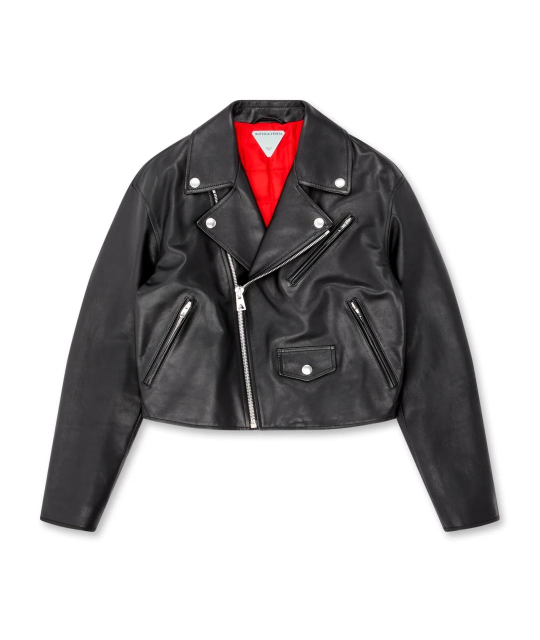 BOTTEGA VENETA Черная кожаная куртка, фото 1