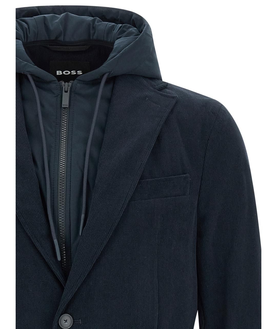 HUGO BOSS Синяя полиамидовая куртка, фото 4