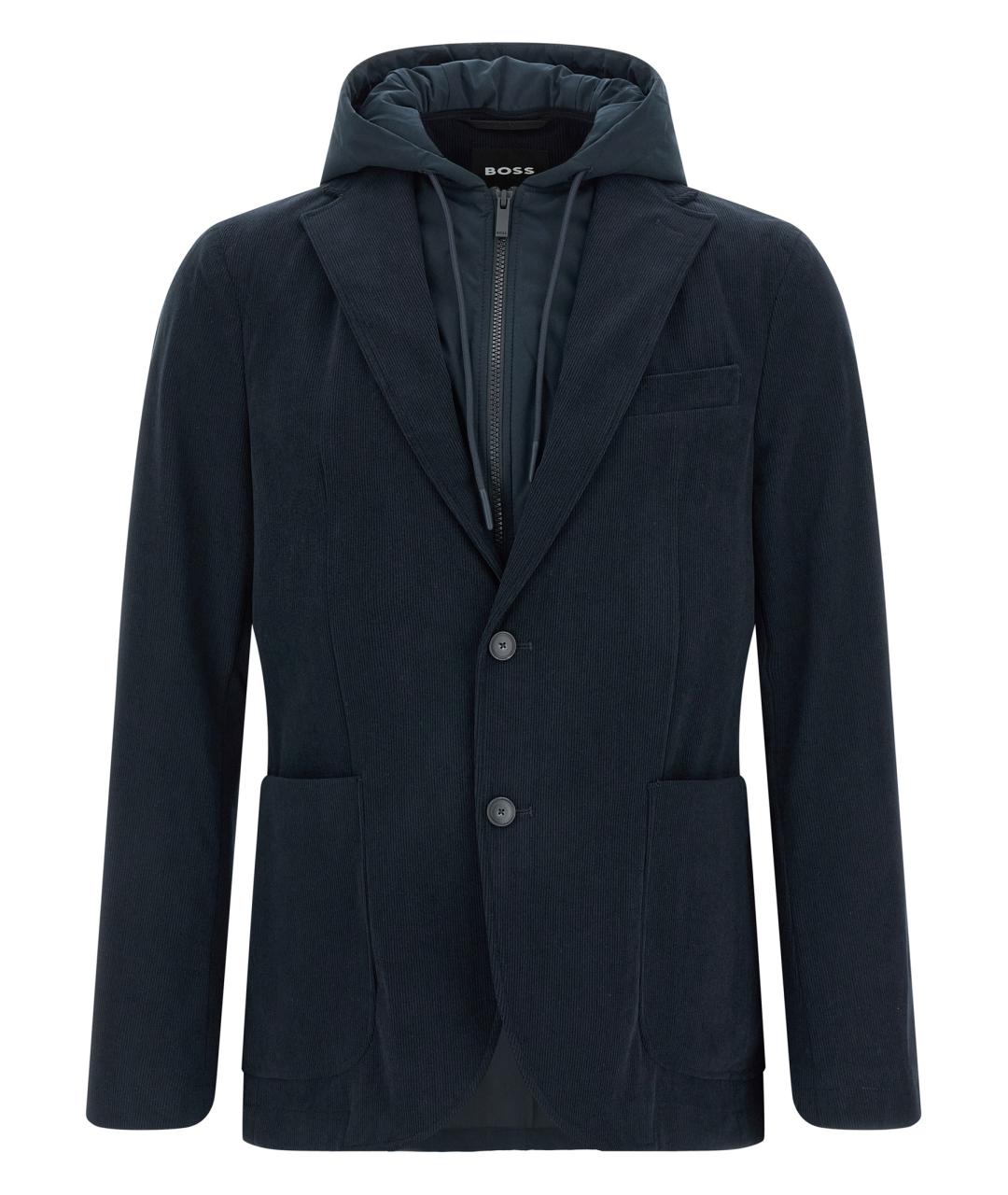 HUGO BOSS Синяя полиамидовая куртка, фото 1