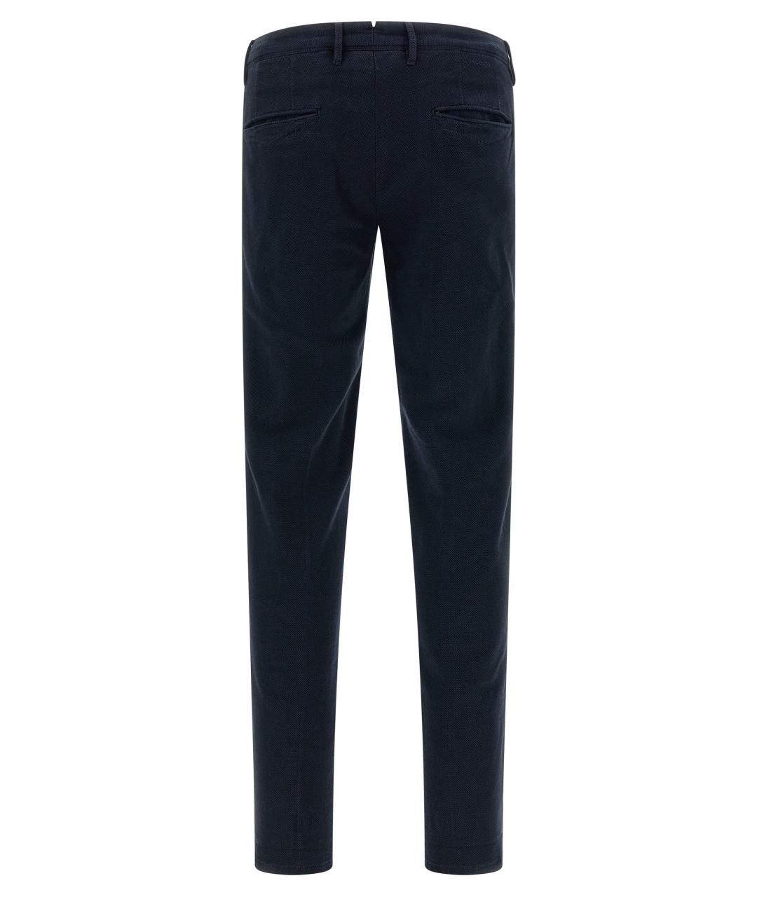 INCOTEX Синие хлопковые повседневные брюки, фото 2