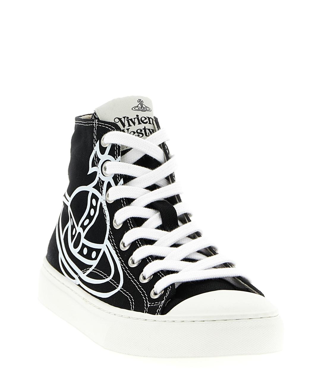 VIVIENNE WESTWOOD Черные текстильные кроссовки, фото 2