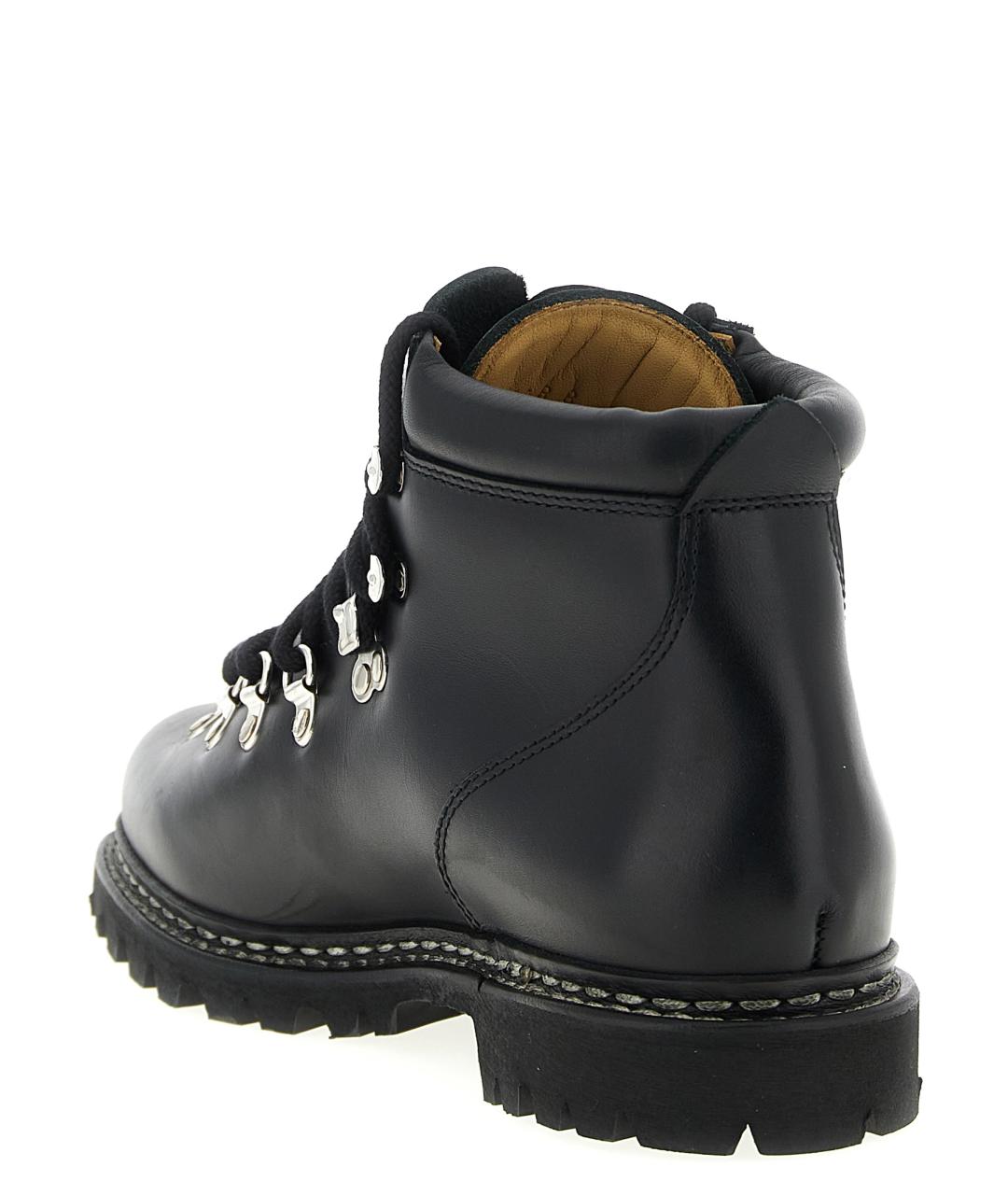 PARABOOT Черные кожаные низкие ботинки, фото 3