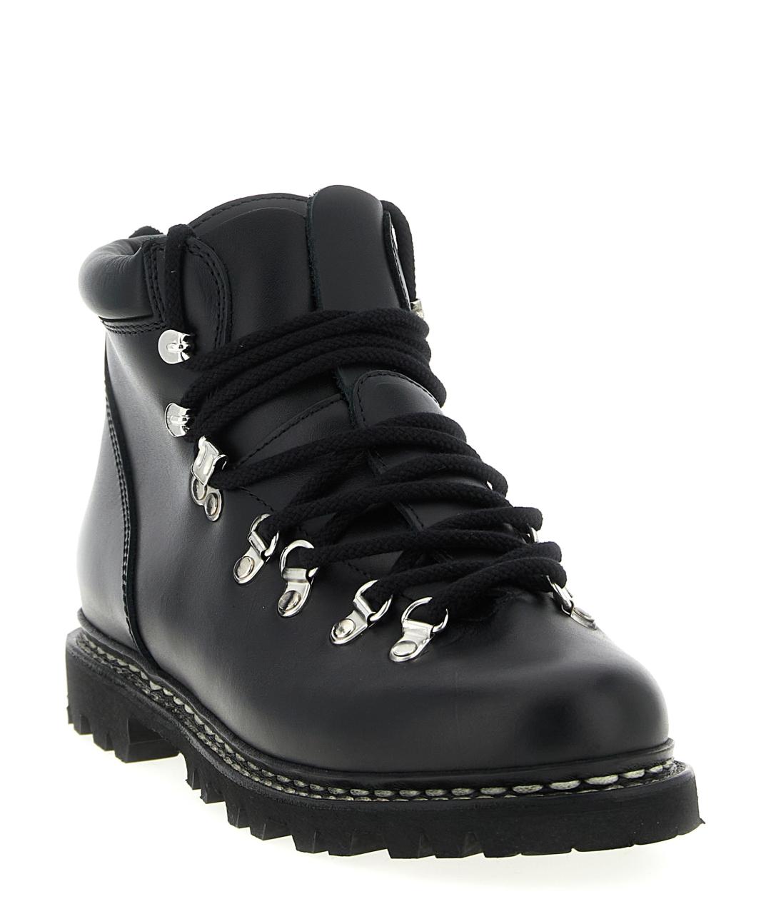 PARABOOT Черные кожаные низкие ботинки, фото 2