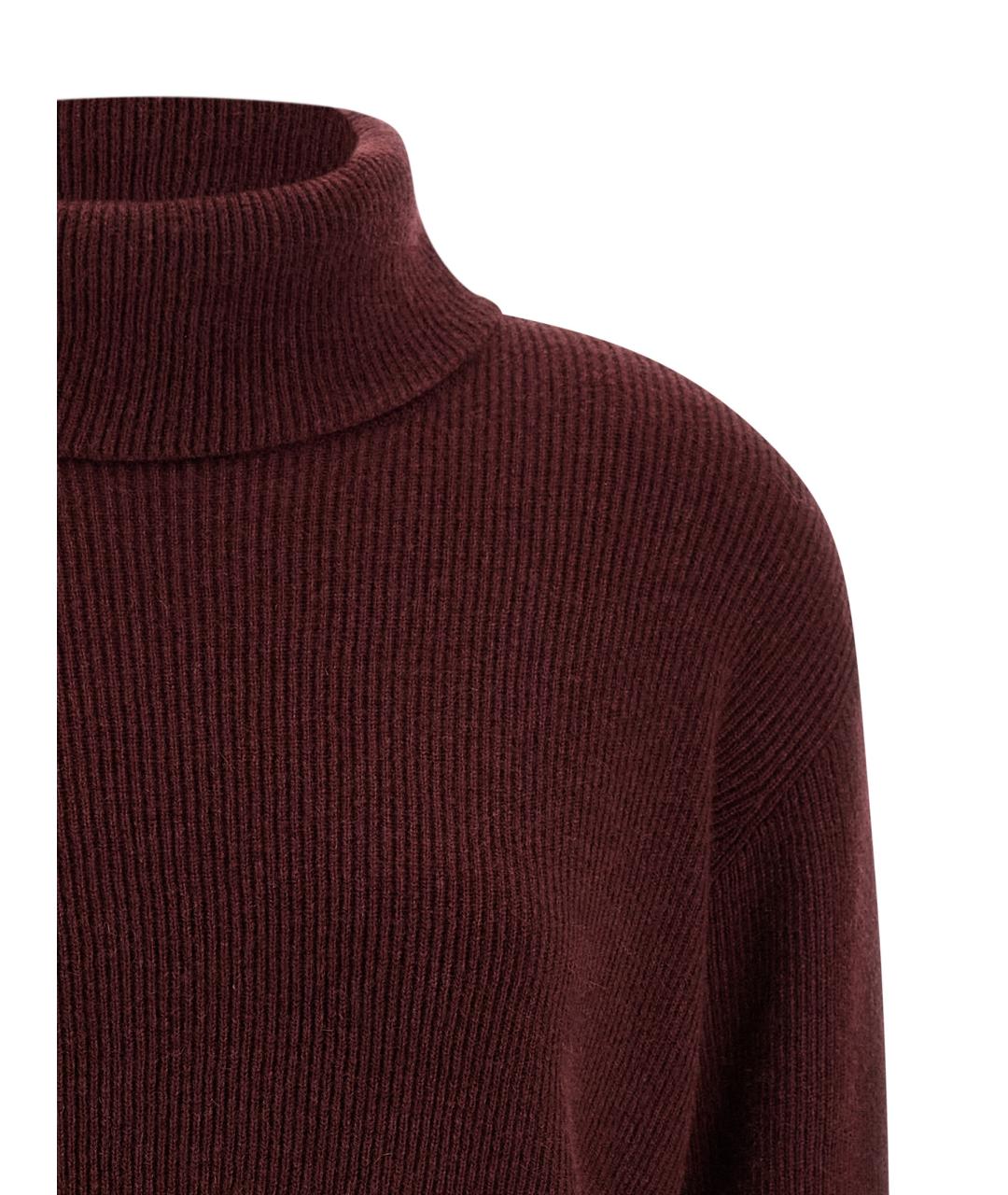 BRUNELLO CUCINELLI Бордовый кашемировый кардиган, фото 3