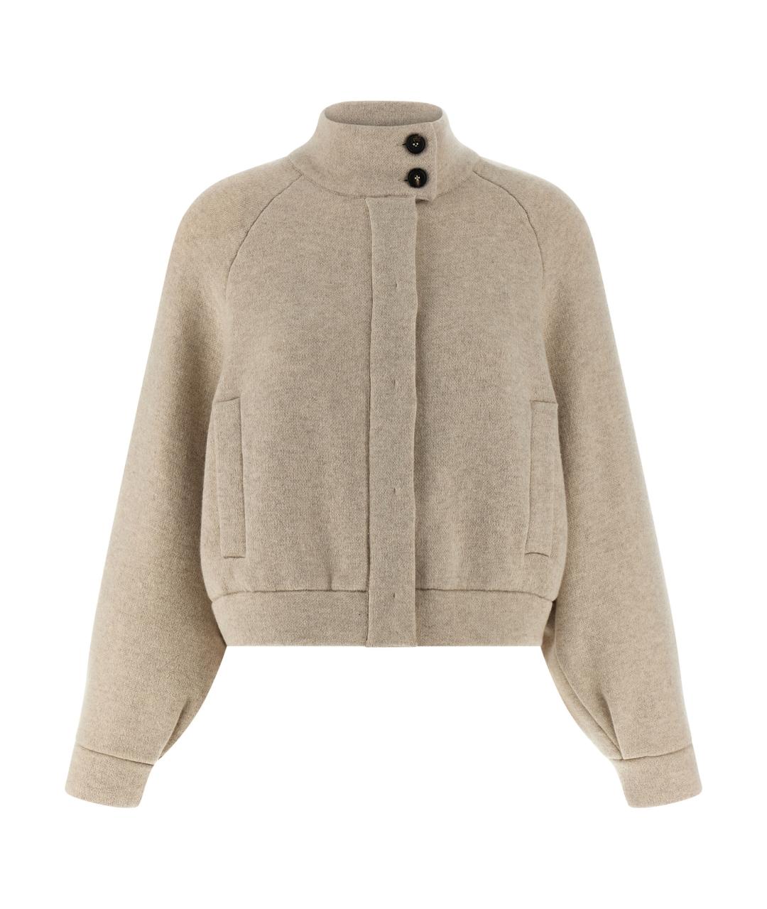 BRUNELLO CUCINELLI Бежевый кашемировый кардиган, фото 1