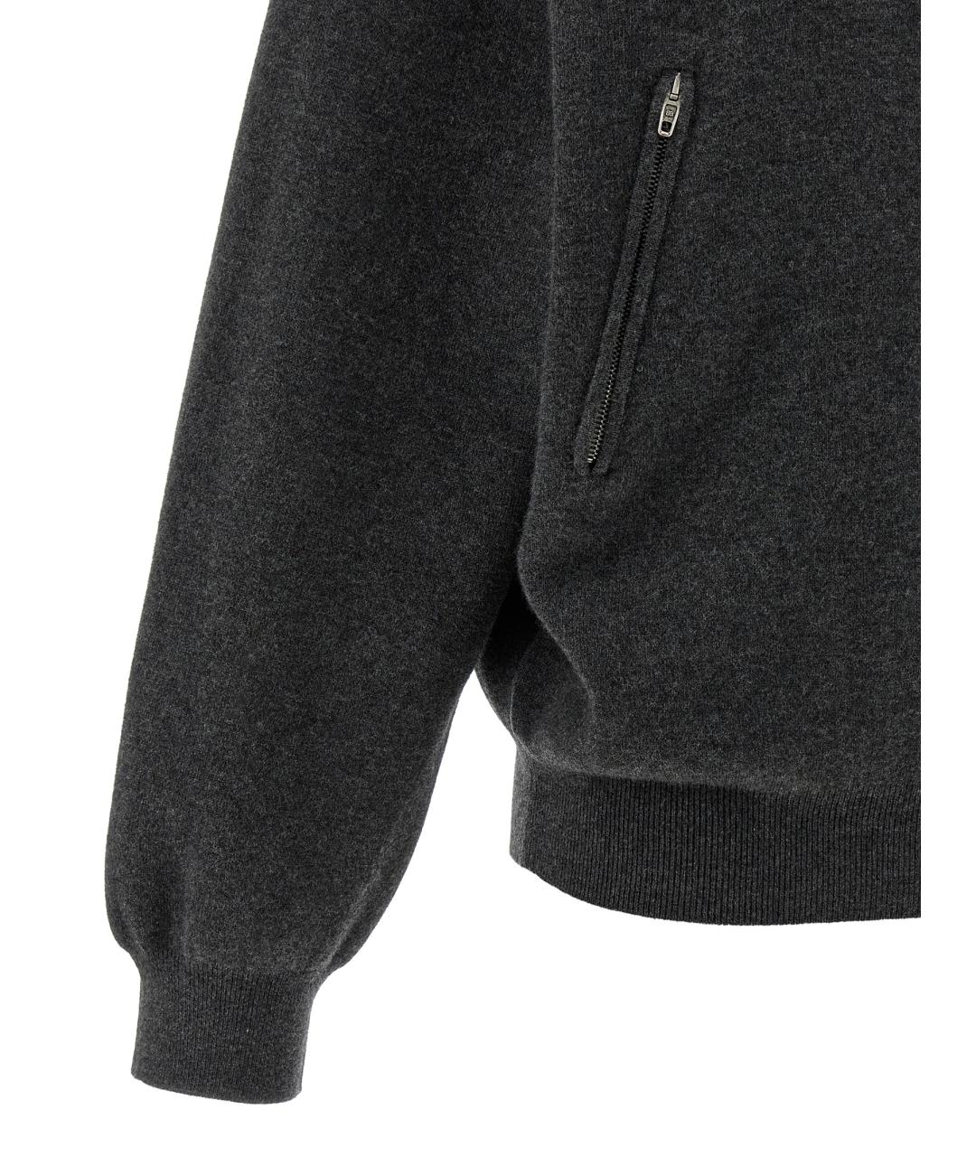 BALENCIAGA Серый шерстяной джемпер / свитер, фото 4